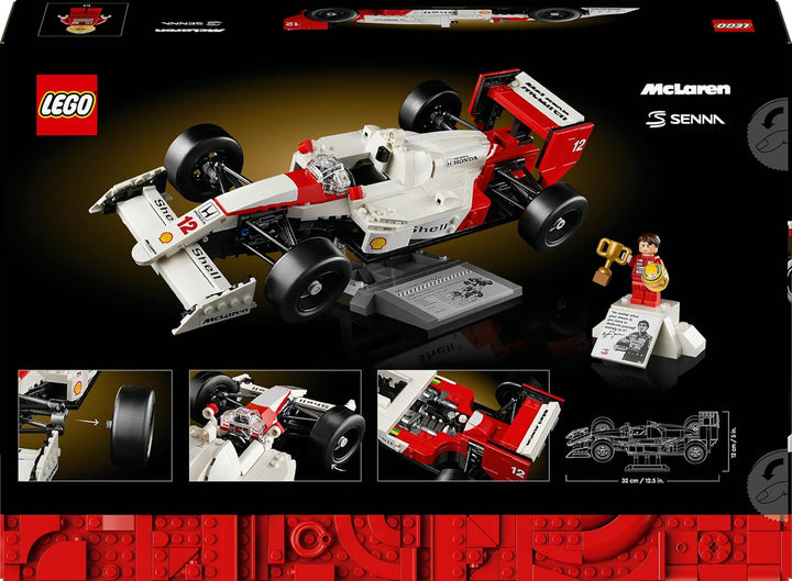 LEGO Icons McLaren MP4/4 & Ayrton Senna - F1 Model Car Building Set for Adults