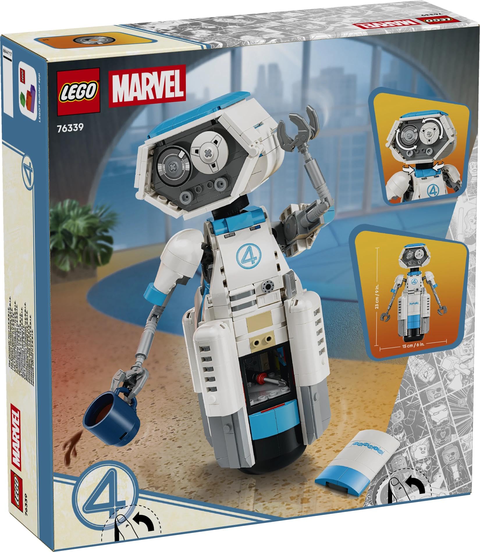 LEGO Marvel The Fantastic Four H.E.R.B.I.E. Building Set - 10+ Years, Multicolor 6