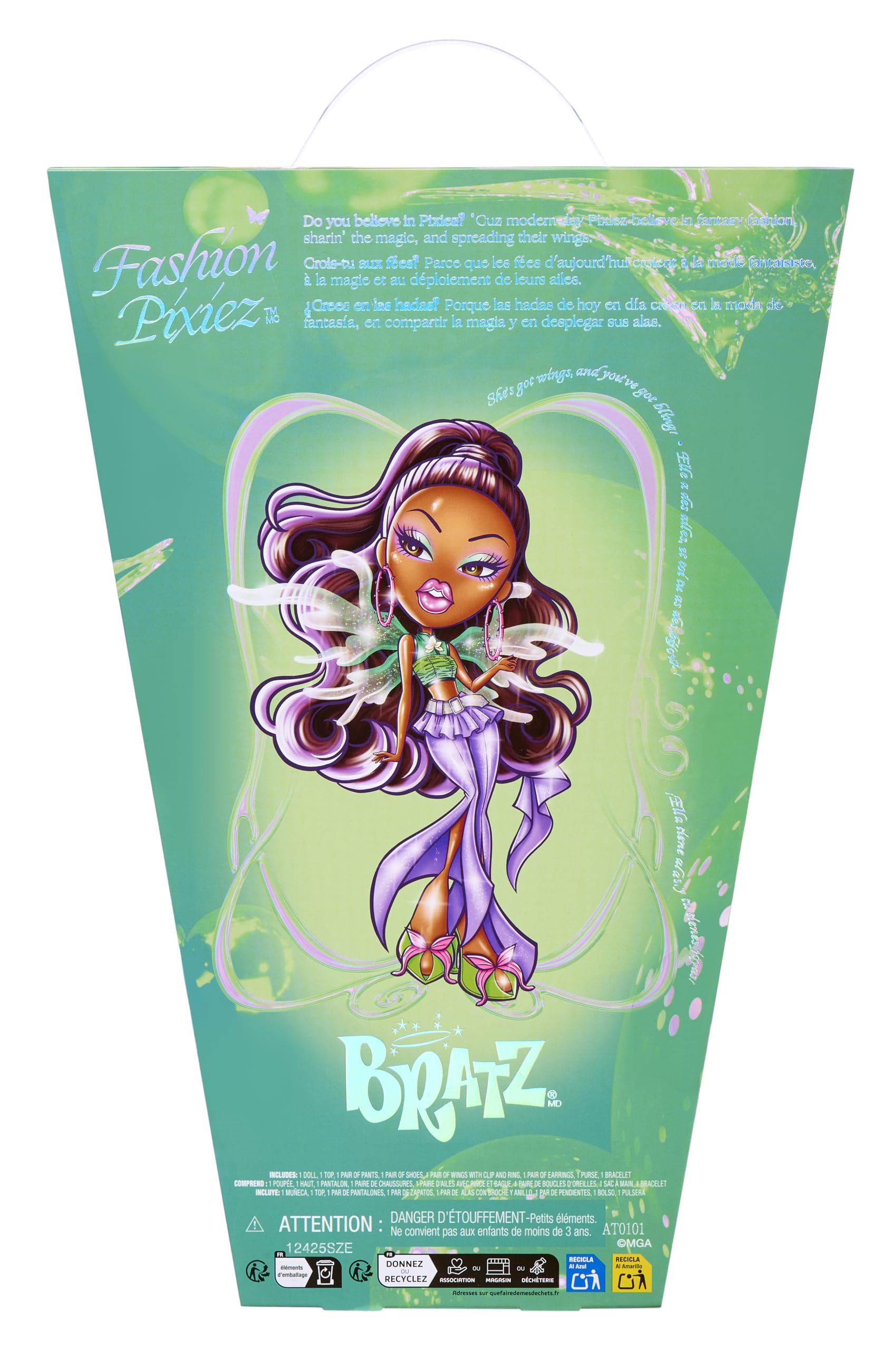 Bratz Fashion Pixiez Sasha - Collectible Doll with Transformable Wings, Fashion Outfit & Accessories, 11.5 inch 6