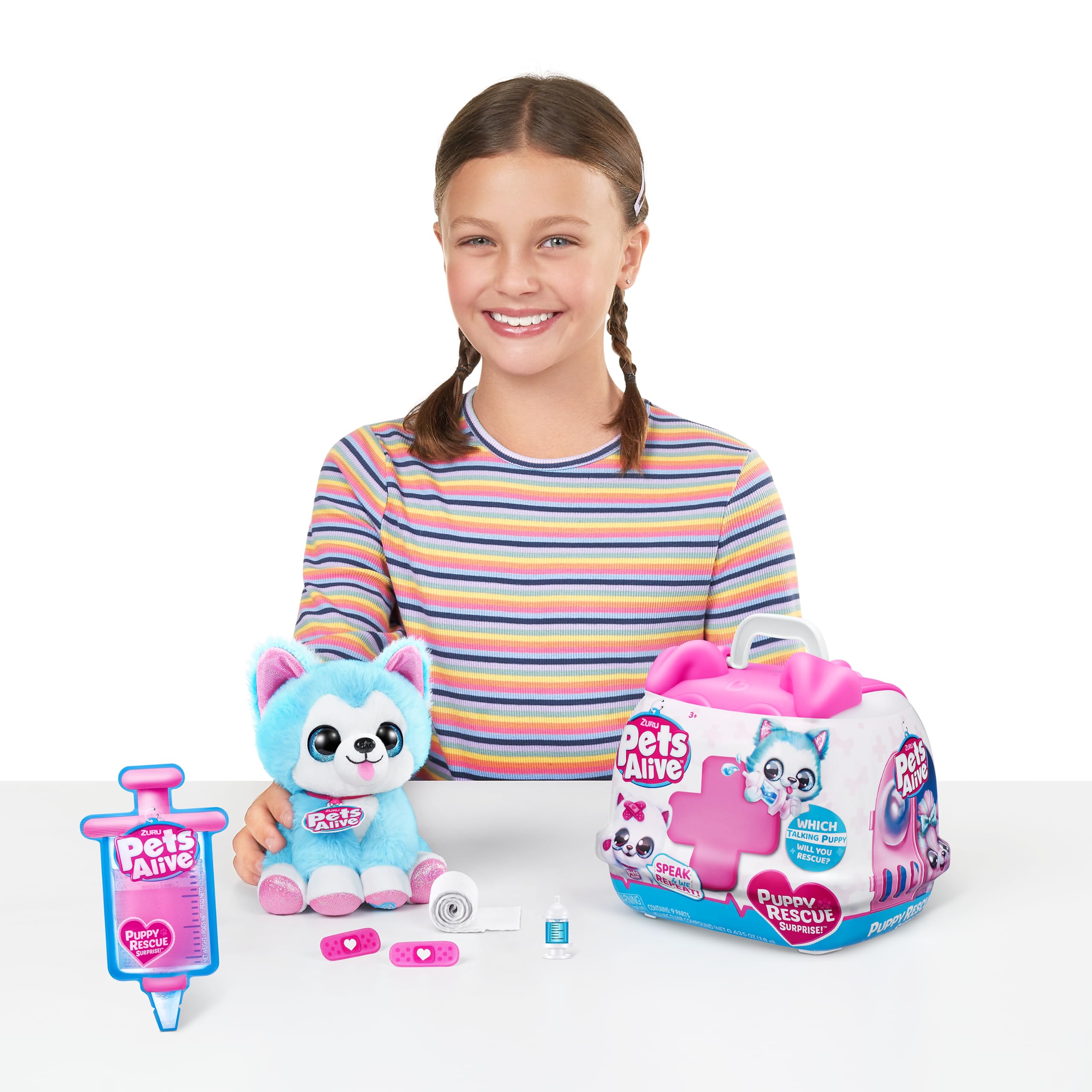 Pets Alive Pet Shop Surprise Series 3 Puppy Rescue - Border Collie Interactive Toy 6