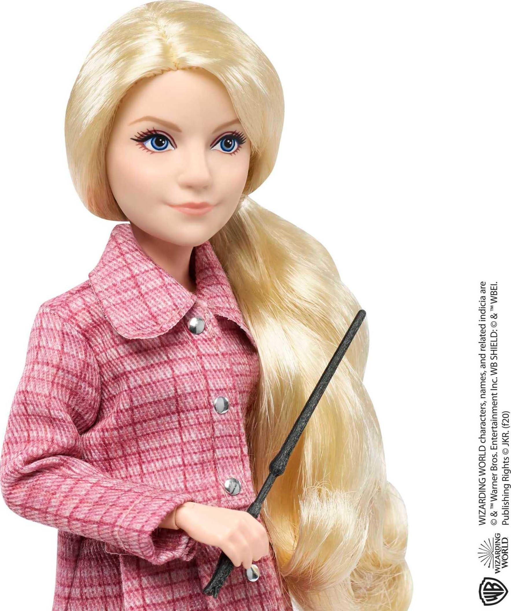 Harry Potter Luna Lovegood Sammlerpuppe – 25 cm große, bewegliche Figur mit Klitterer, Spectrespecs und Zauberstab, ab 6 Jahren 3