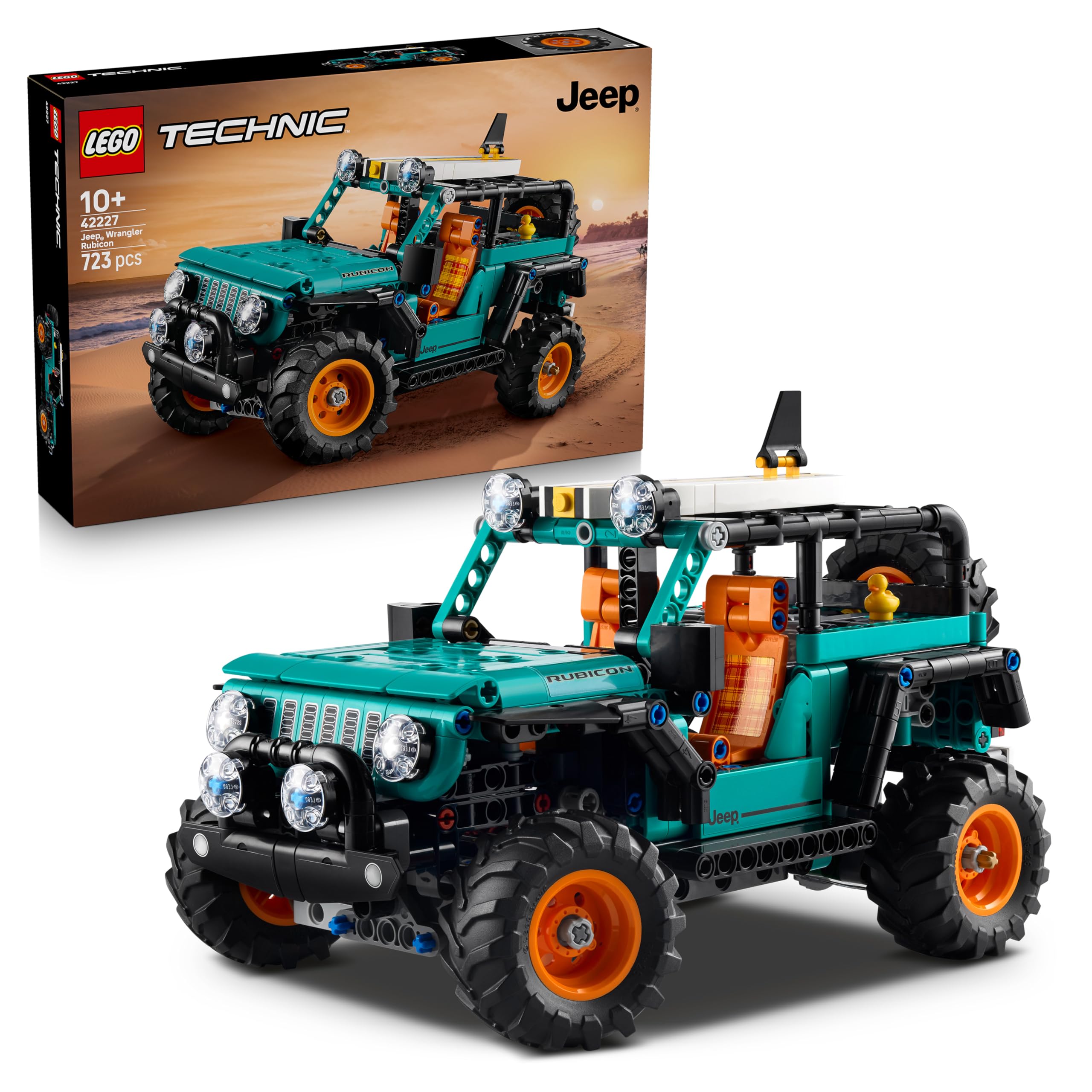 LEGO Technic Jeep Wrangler Rubicon SUV Car Toy Model Kit 42227 for Ages 10+ 1