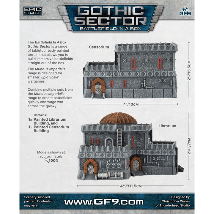 Gale Force Nine Mundus Imperialis Librarium & Censorium Battlefield in a Box