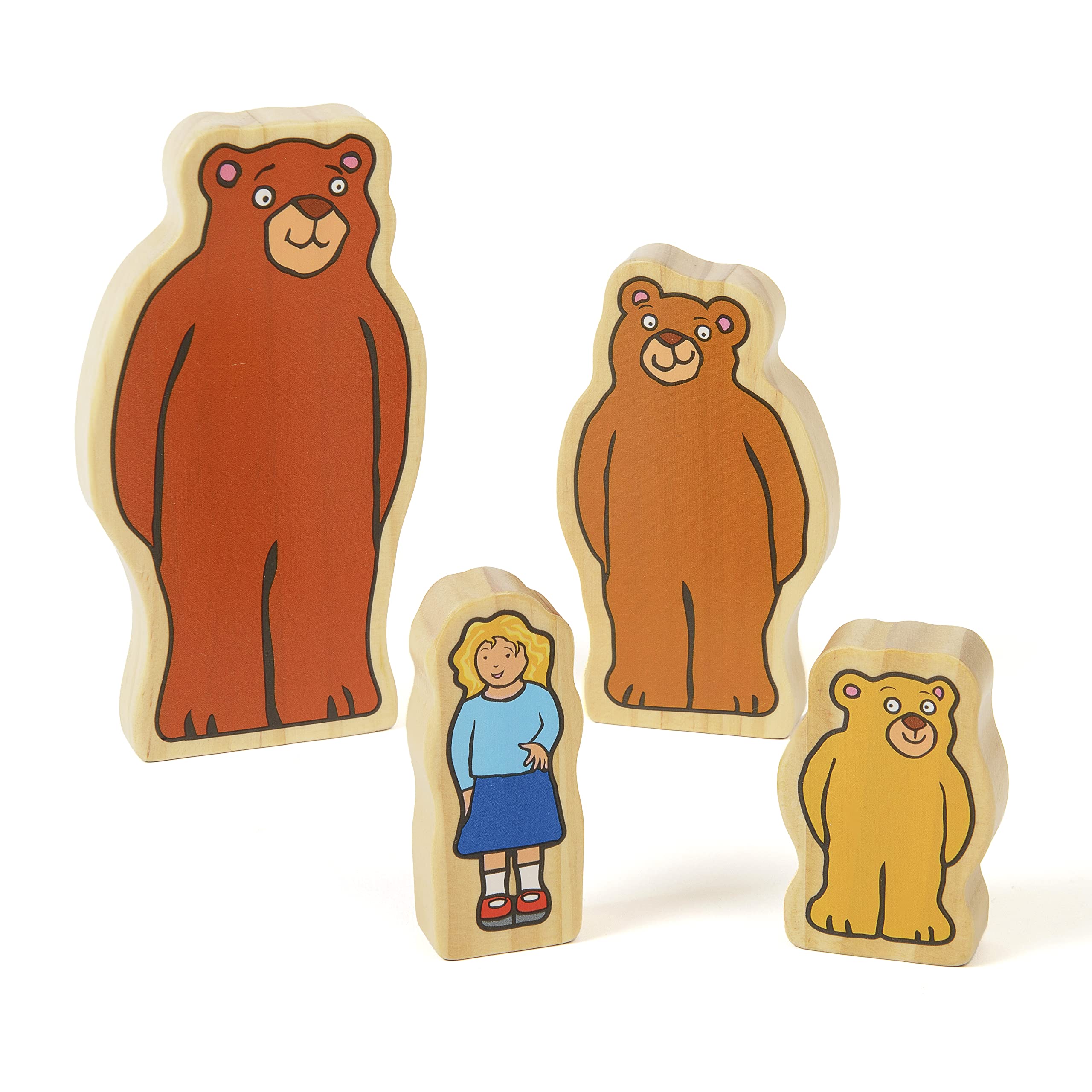 Yellow Door Goldilocks and the Three Bears Wooden Character Set| Storytelli 1