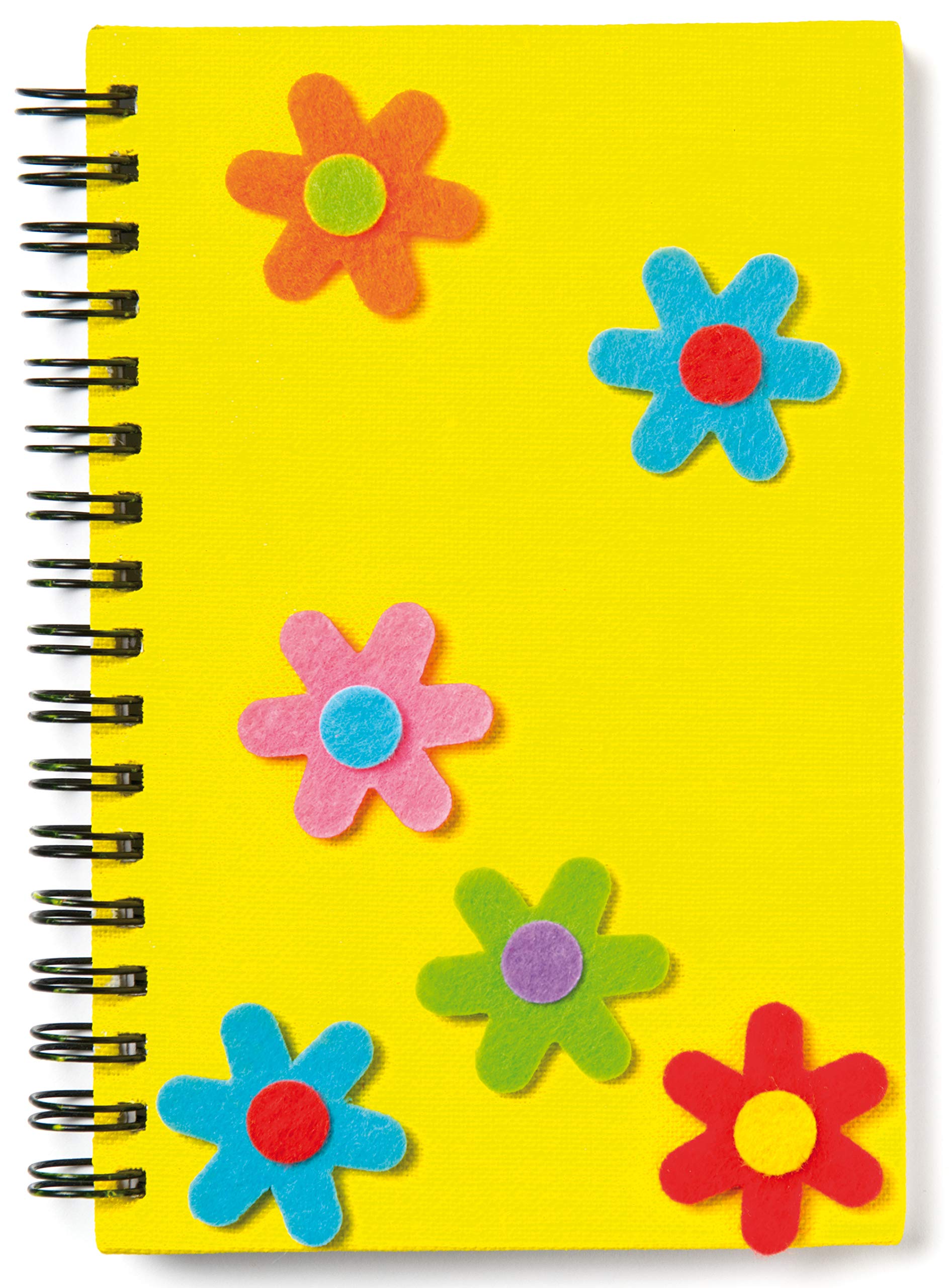 Baker Ross Self Adhesive Flower Felt Stickers (EV1563) - 200 Pack, 30mm, Assorted Colors 5