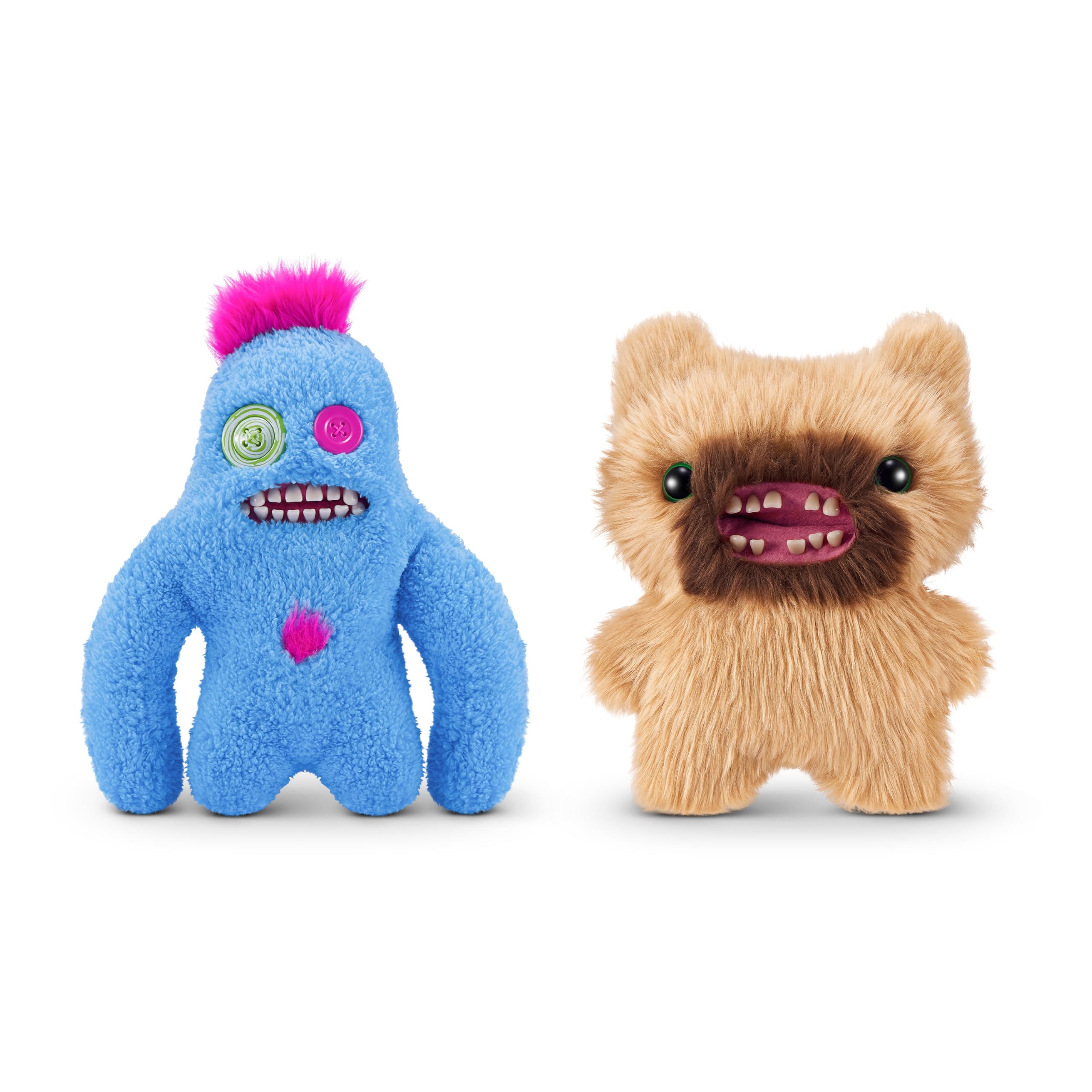 Fuggler Hairy Fuggs 2-Pack - 9-inch Funny Ugly Monster Plush Toys for Kids 4+ 1