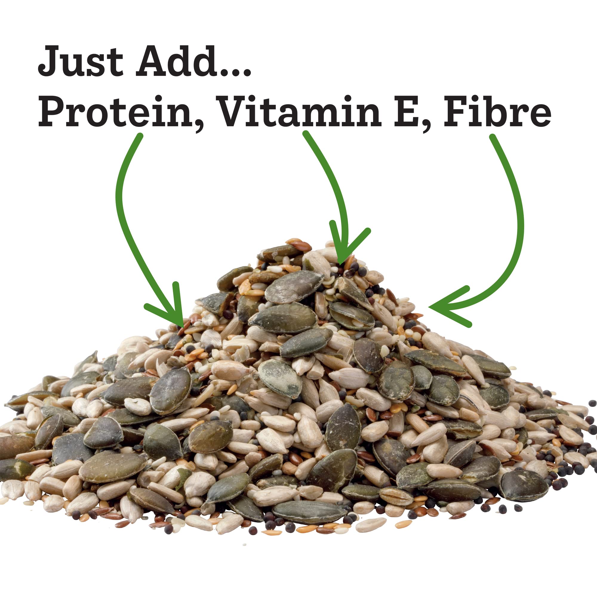 Munchy Seeds Lightly Toasted 7 Seed Mix - 500g | Source of Protein & Fibre | Vegan Snack 4