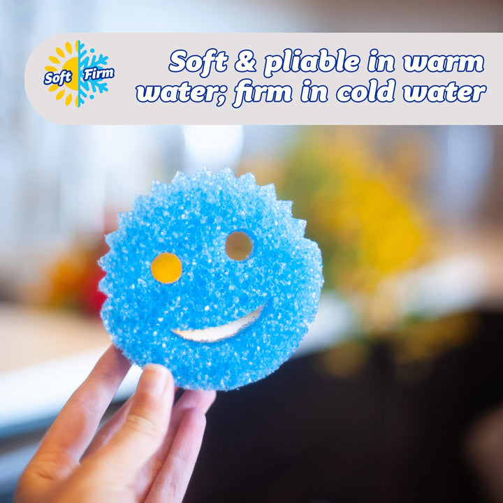 Scrub Daddy - Colors Kitchen Sponges, Dish Sponges for Washing Up, FlexTexture Design