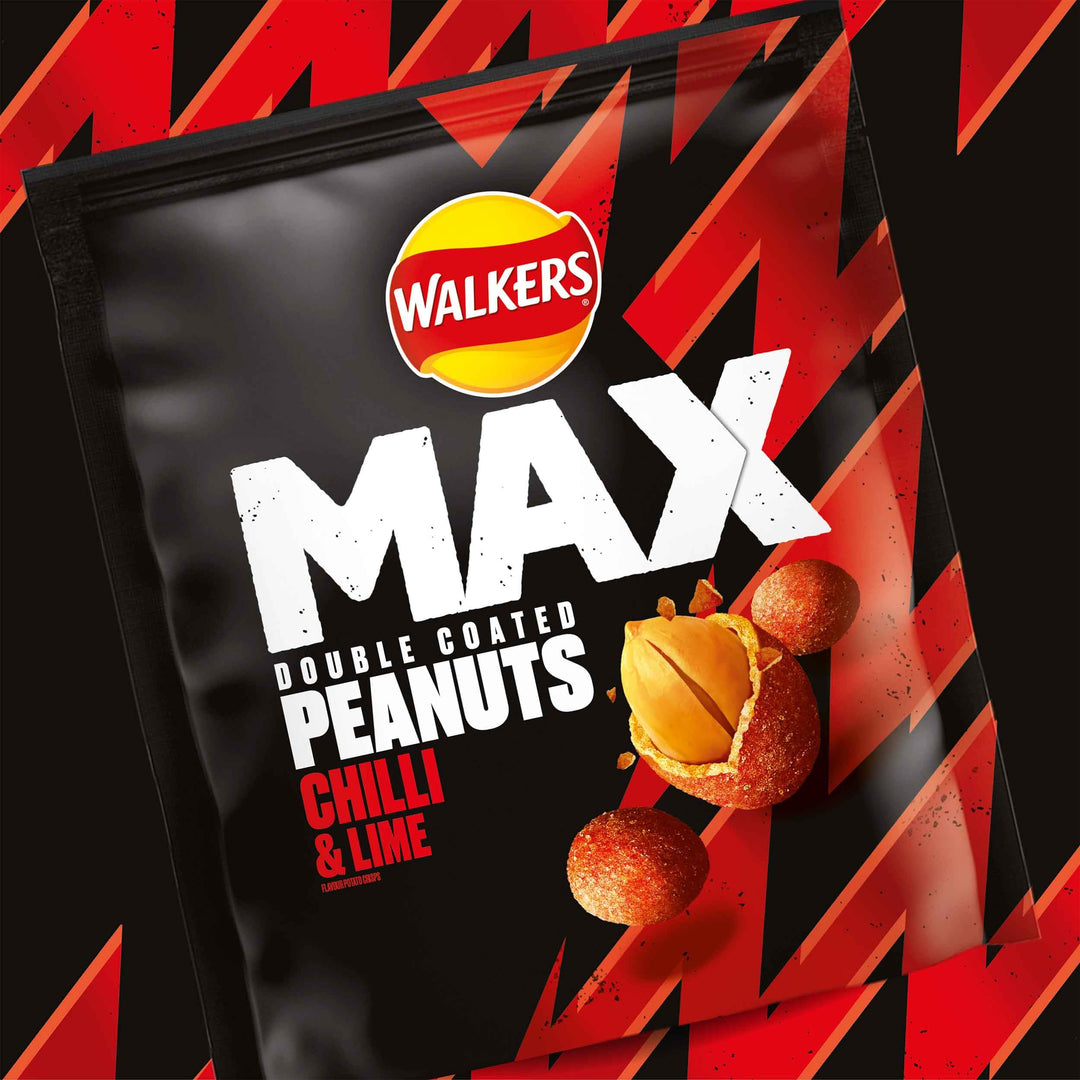 Walkers Max Strong Chilli & Lime Coated Peanuts 175g