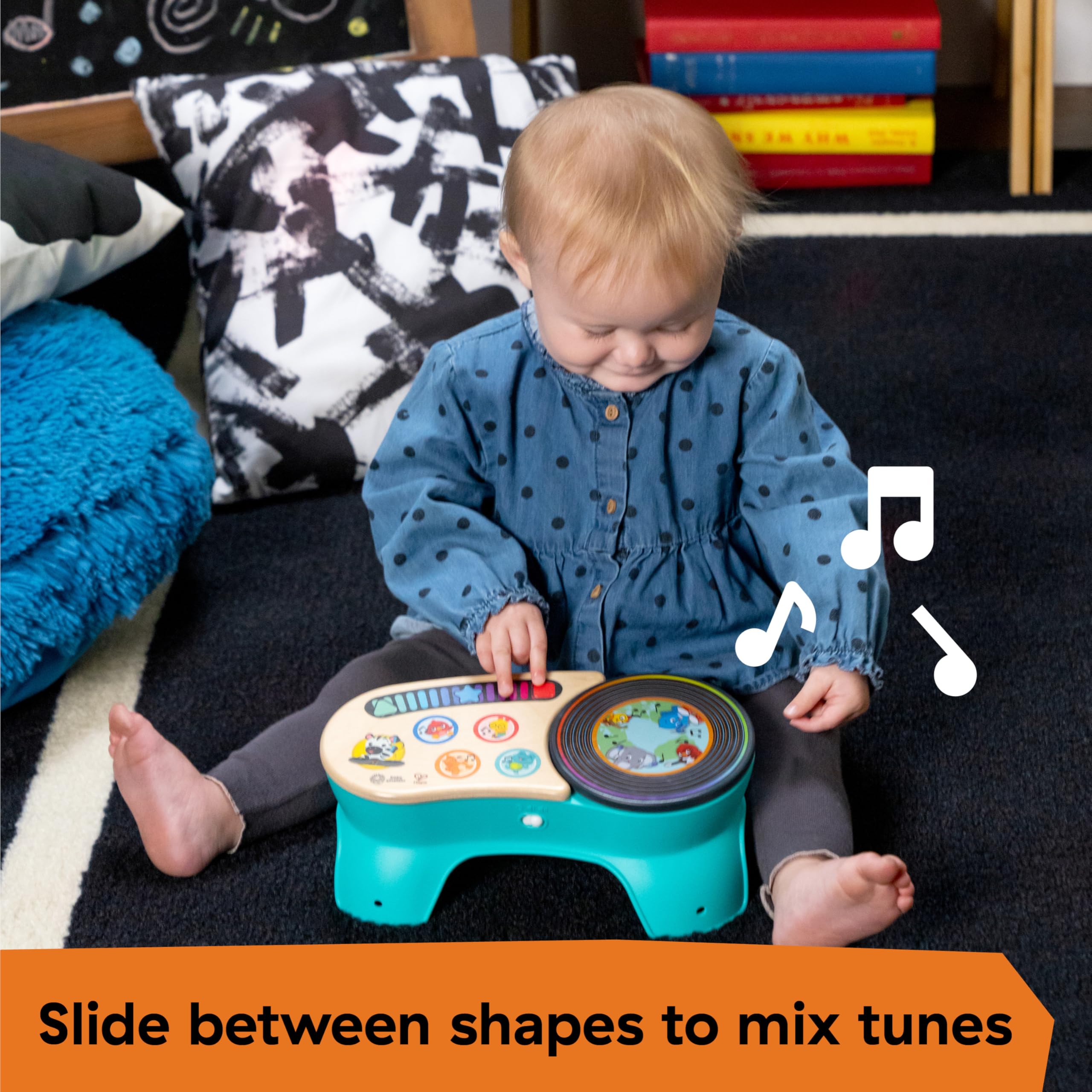 Baby Einstein + Hape DJ Discovery Musical Toy Turntable - Magic Touch for Ages 6 Months and Up 4