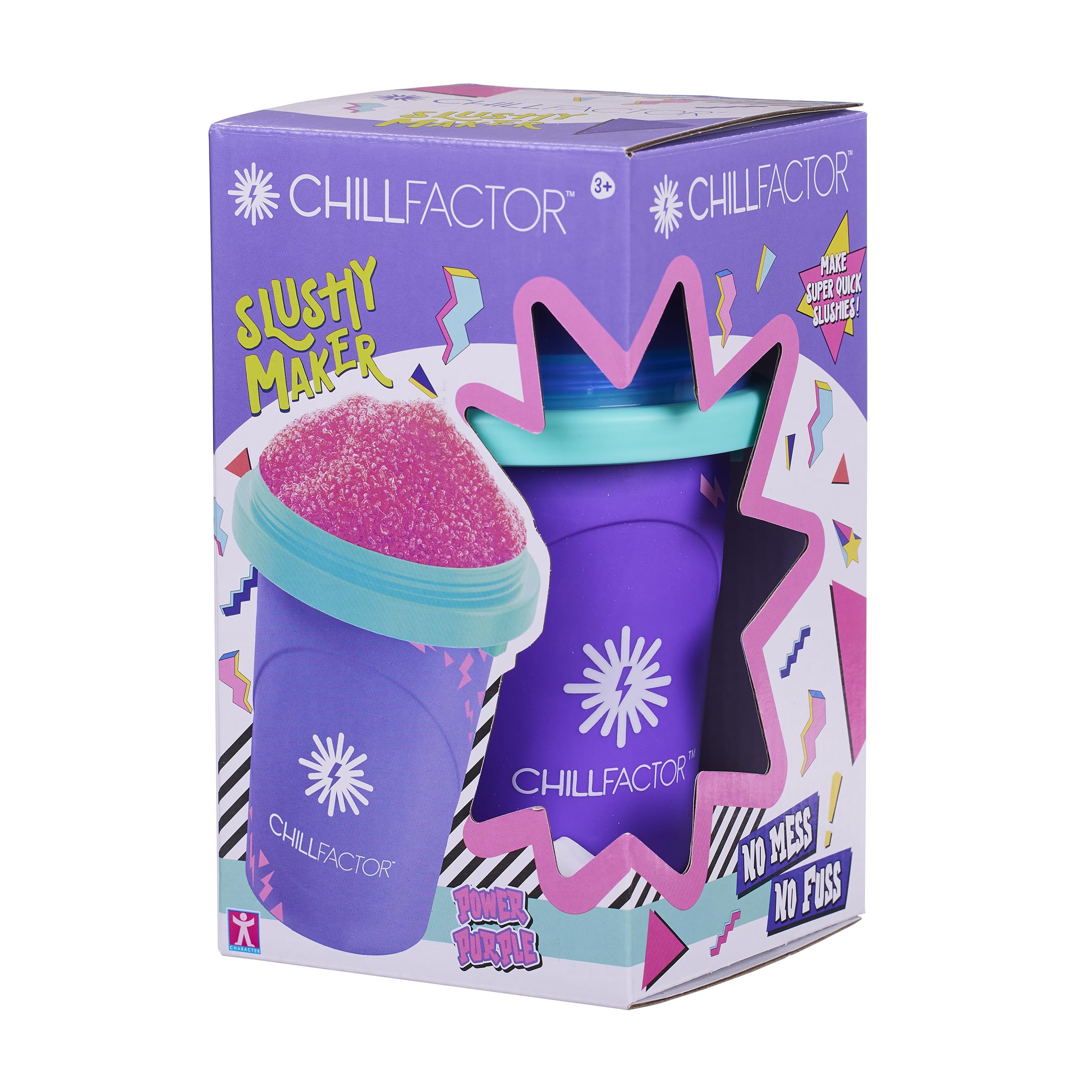 Chill Factor Colour Shock Slushy Maker - Power Purple | Reusable | Ages 3+ 1