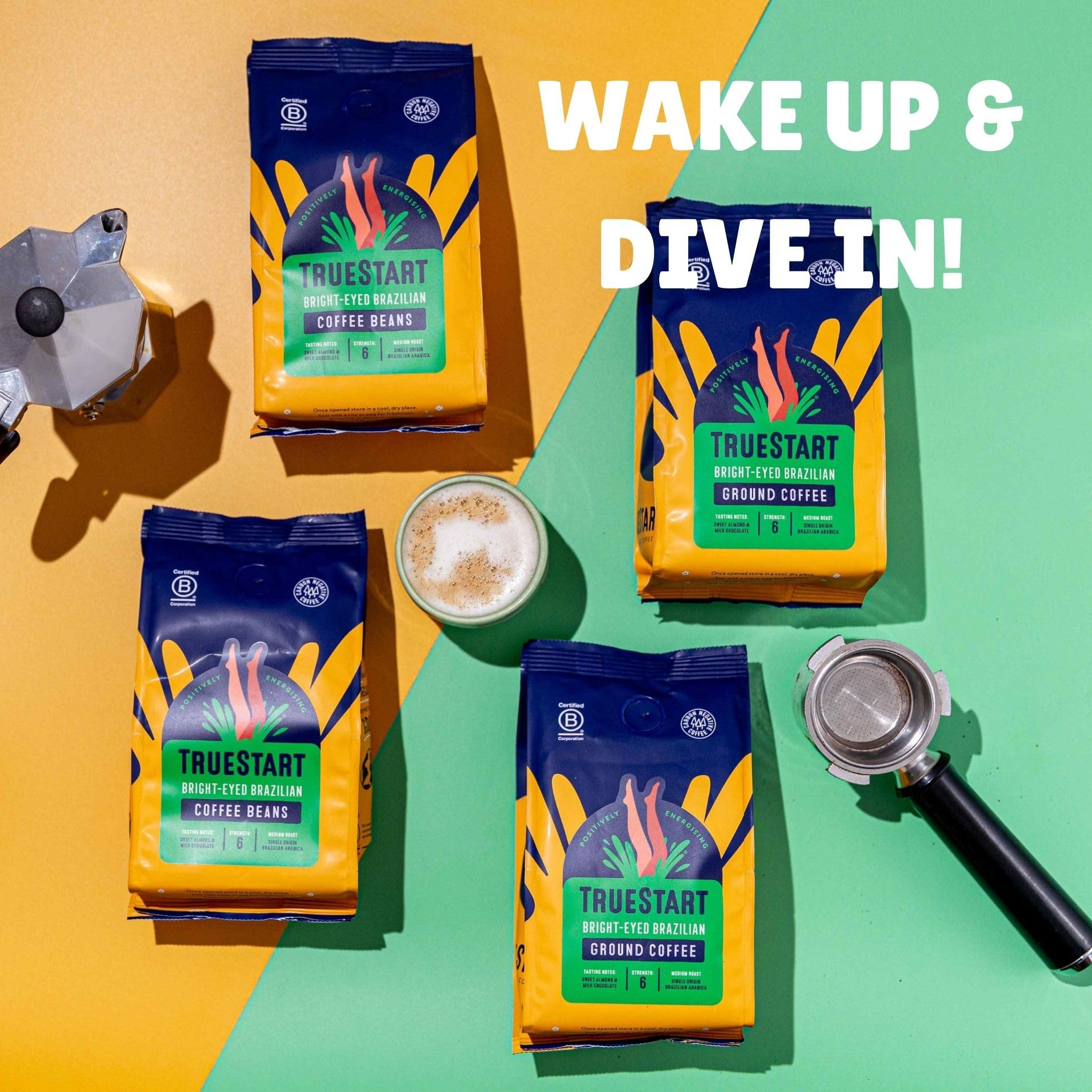 TrueStart Coffee Beans Bright-Eyed Brazilian 200g – Mycotoxin-Free, Single Origin, Medium Roast 5