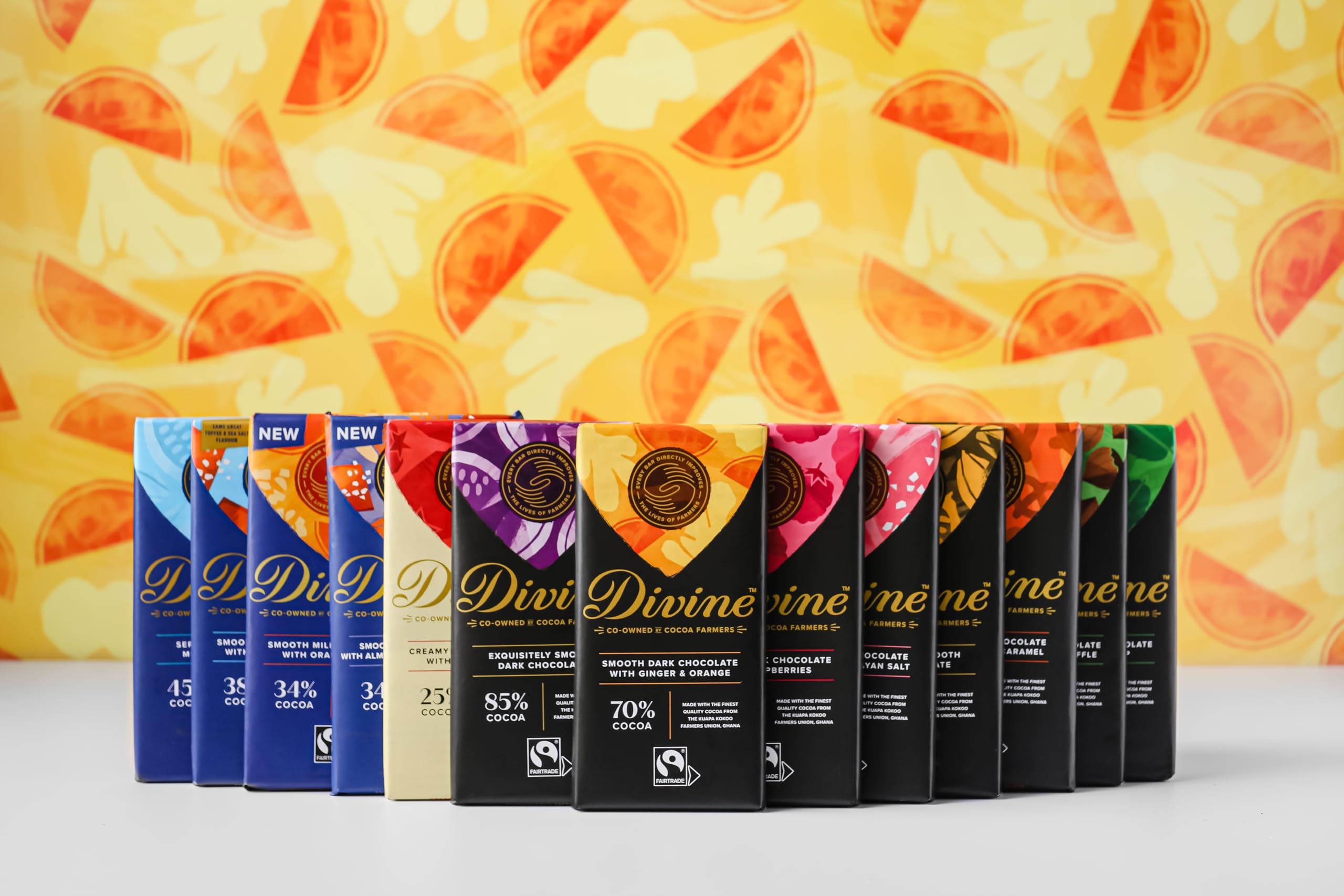 Divine - 85% Kakao Zartbitterschokoladentafel (90 g, 15er-Packung) 7