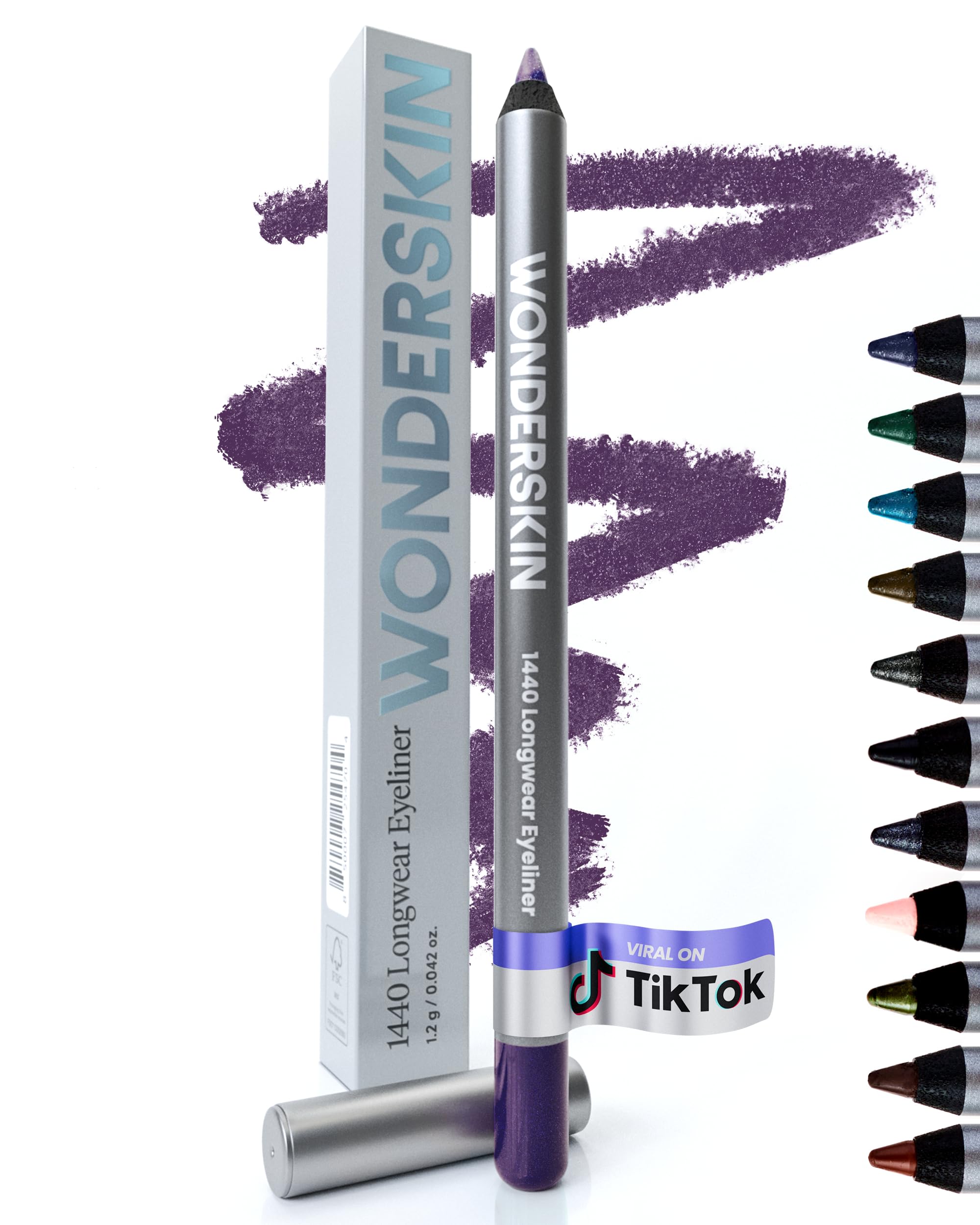 Wonderskin 1440 Longwear Waterproof Eyeliner Pencil - Eggplant 1