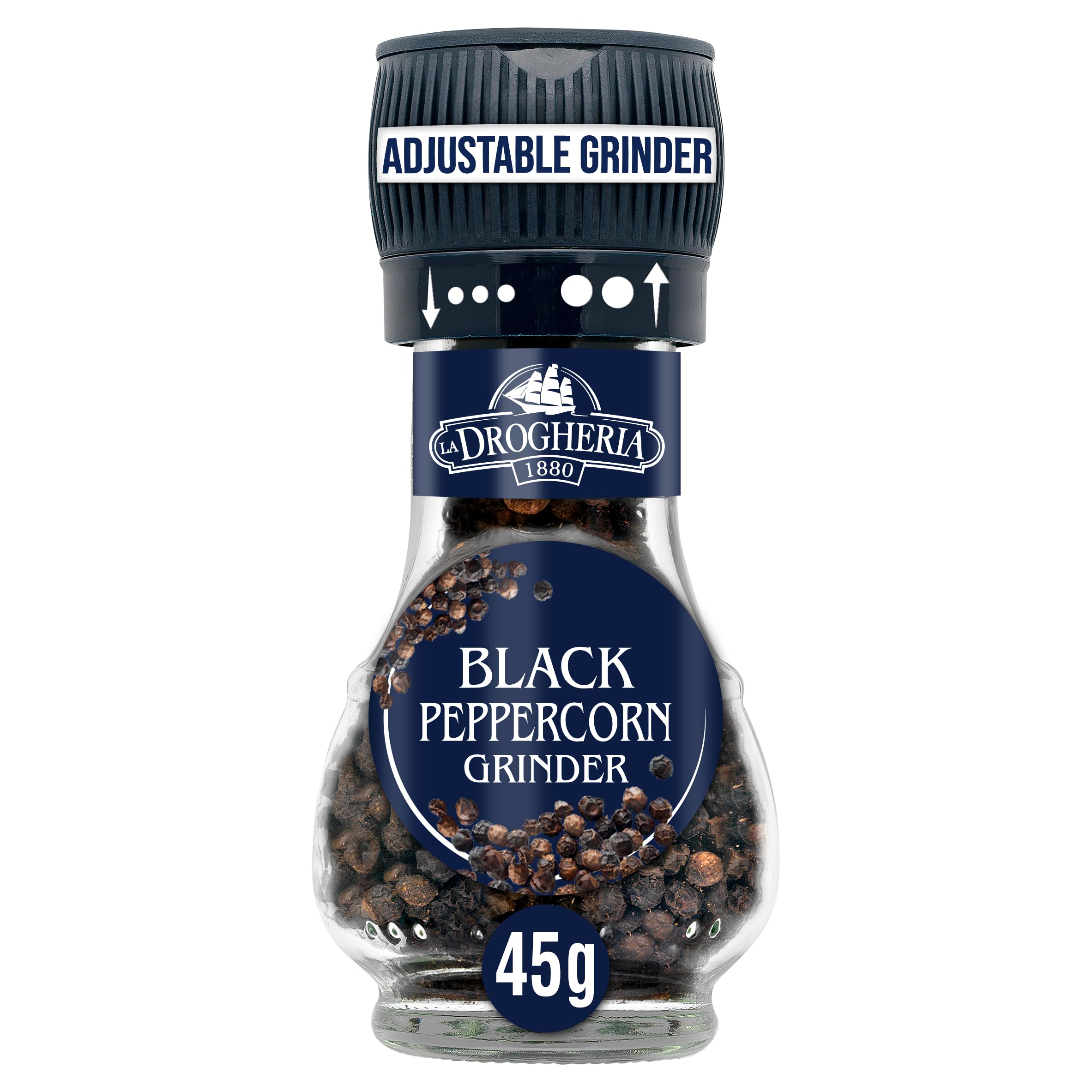 Drogheria & Alimentari - Black Pepper Corns Adjustable Grinder (45 g) 1