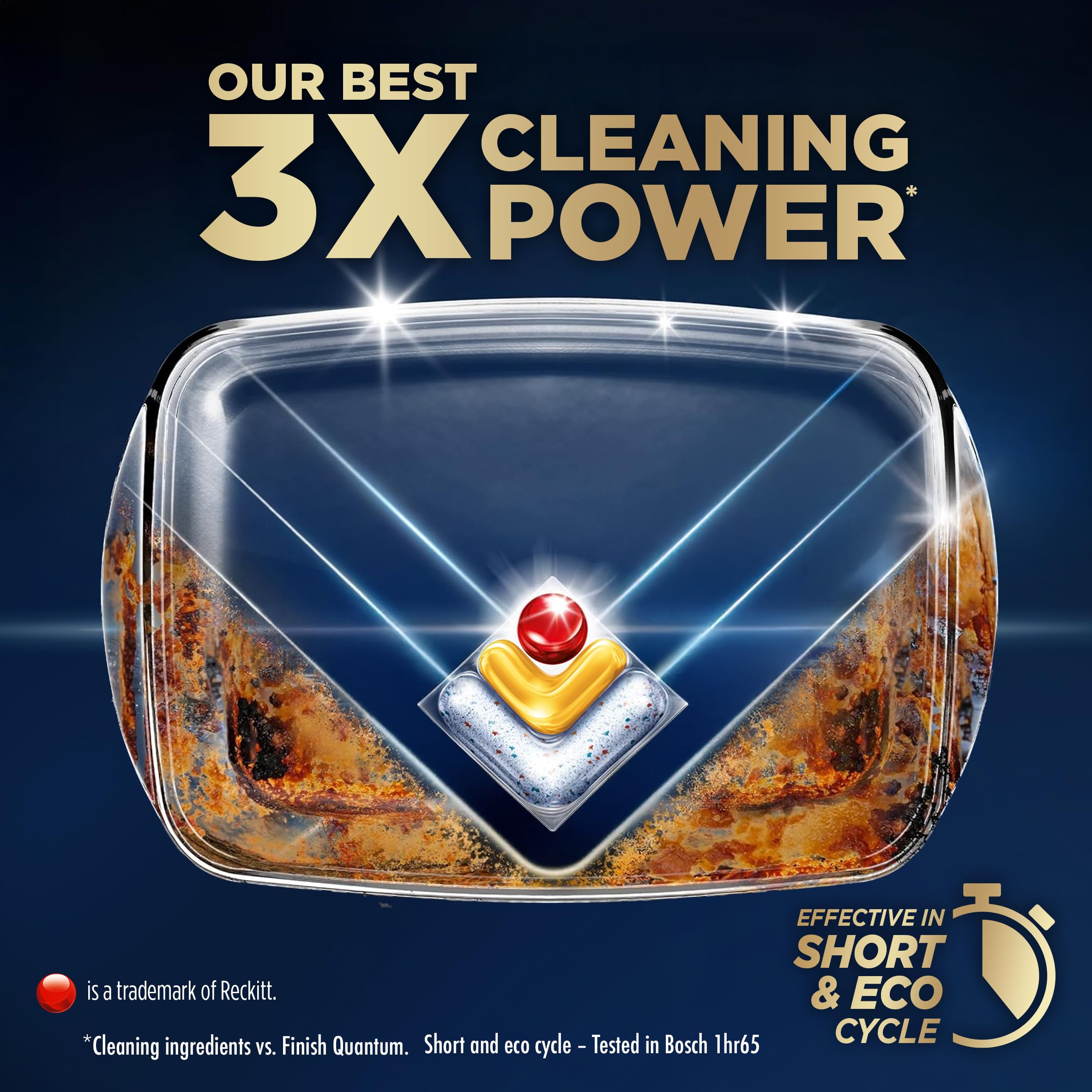 Finish Ultimate Plus Dishwasher Tablets (62 Tablets, Lemon Sparkle) 3