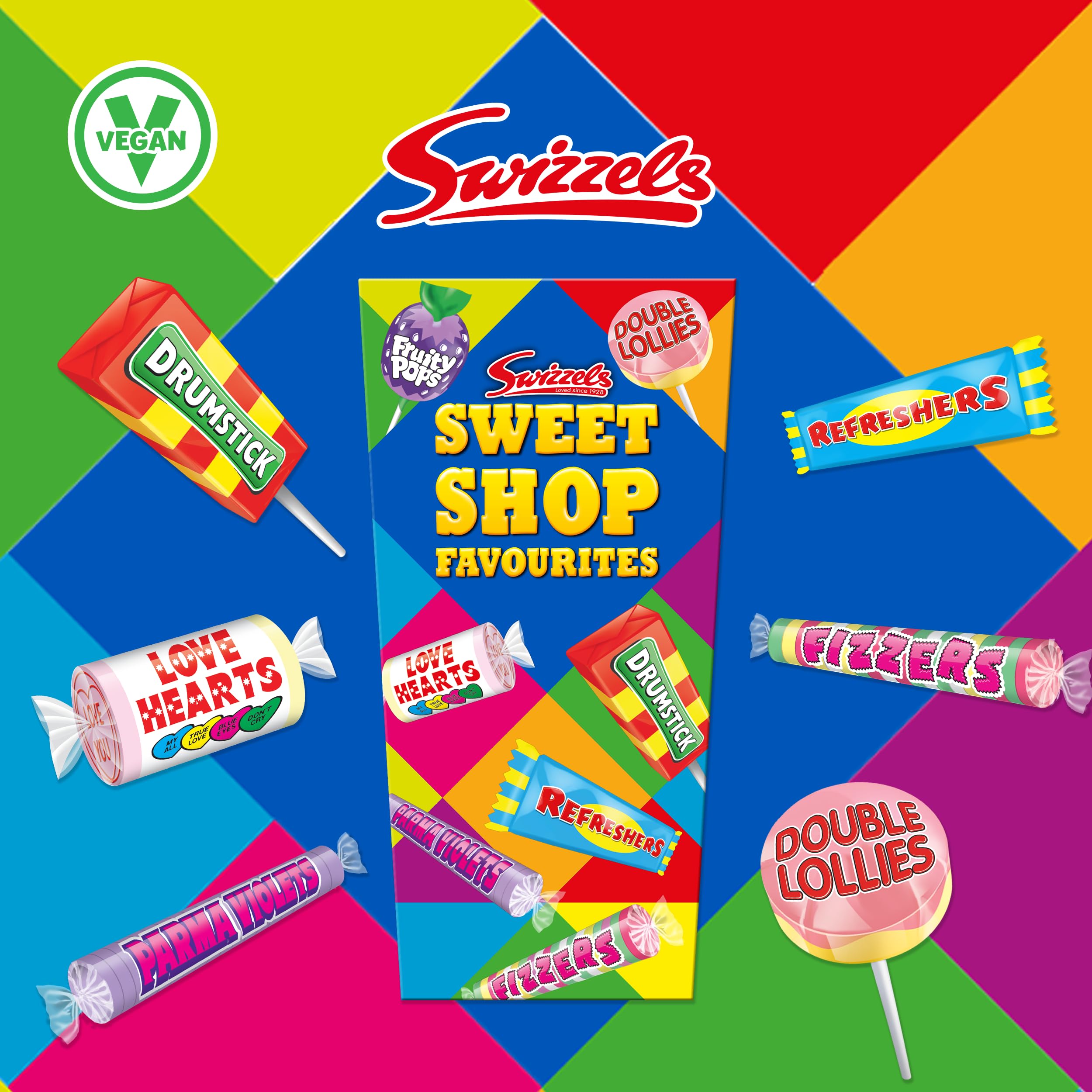 Swizzels Sweet Shop Favourites Gift Carton - Classic Assortment, 324g | Vegan & Gluten Free 2