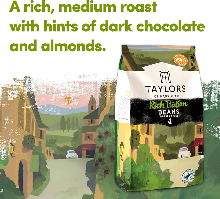 Taylors of Harrogate Rich Italian Coffee Beans, 400g (Pack of 3)