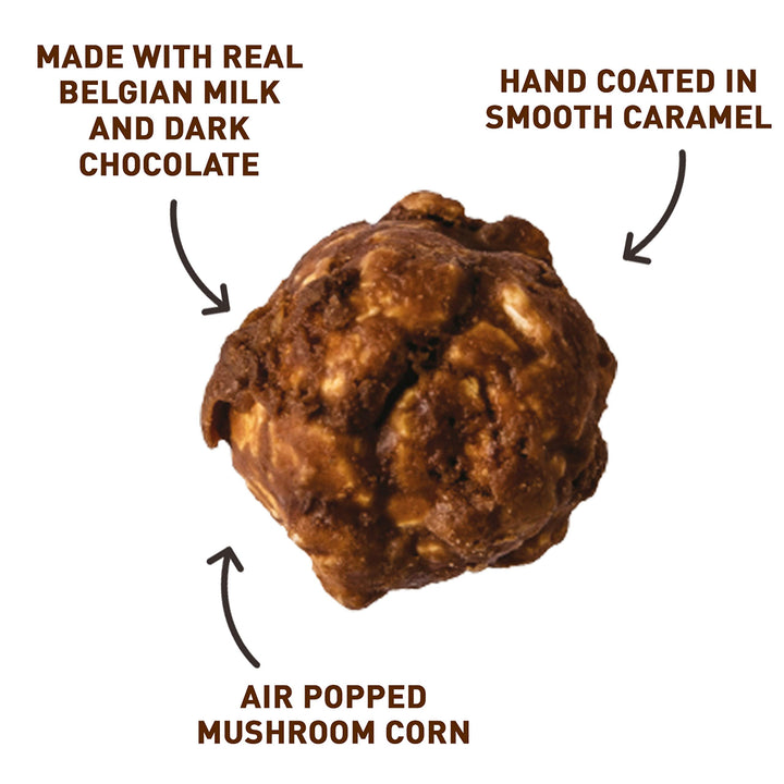 Joe & Seph's Double Chocolate Popcorn (4x80g) - Gourmet Air-Popped Chocolate Snack