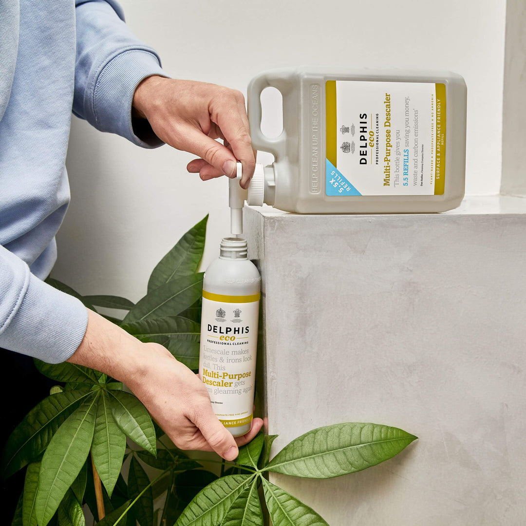 Delphis Eco Multi Purpose Descaler - Plant-Based, Vegan, Hydrochloric Acid-Free Limescale Remover, 350ml
