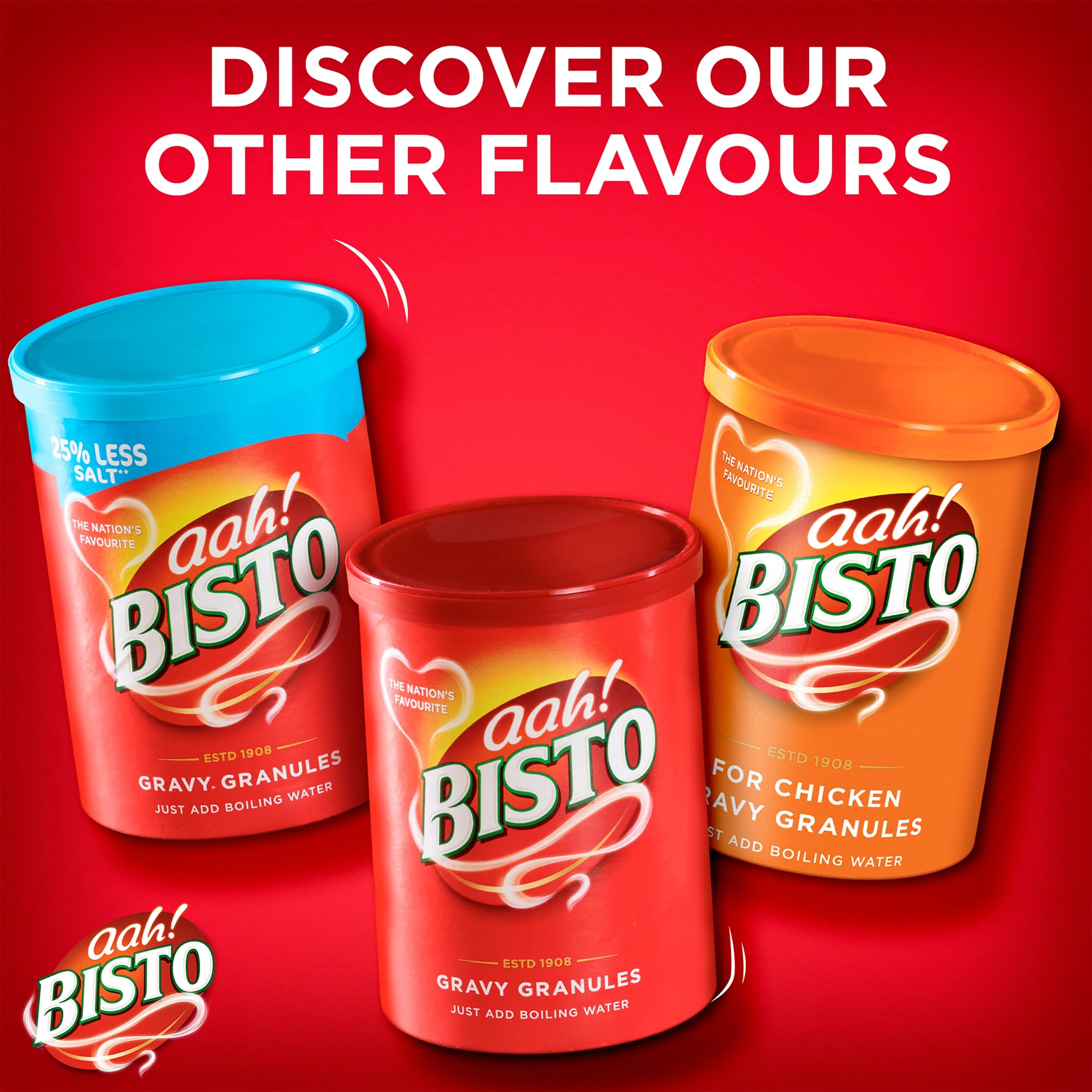 Bisto Beef Gravy Granules - Reduced Salt | Quick & Easy Preparation | 190 g Drum 7