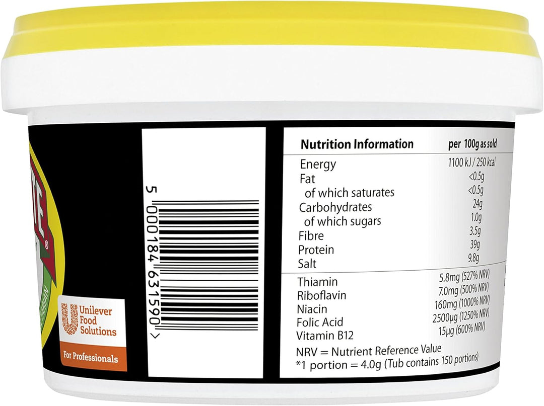 Marmite Yeast Extract Vegan Spread, 600g Tub - Fortified with B Vitamins