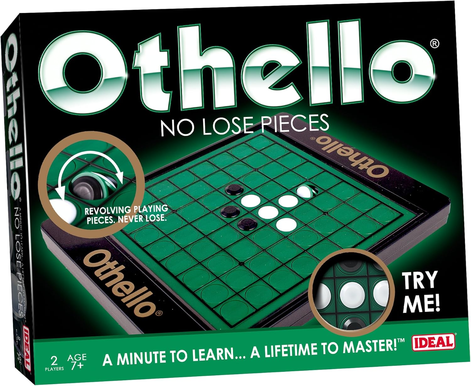 John Adams Othello No Lose Pieces Board Game 1
