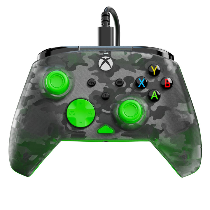 Turtle Beach Rematch Core Wired Gaming Controller for Xbox & PC - Green and Ghost Black Camo