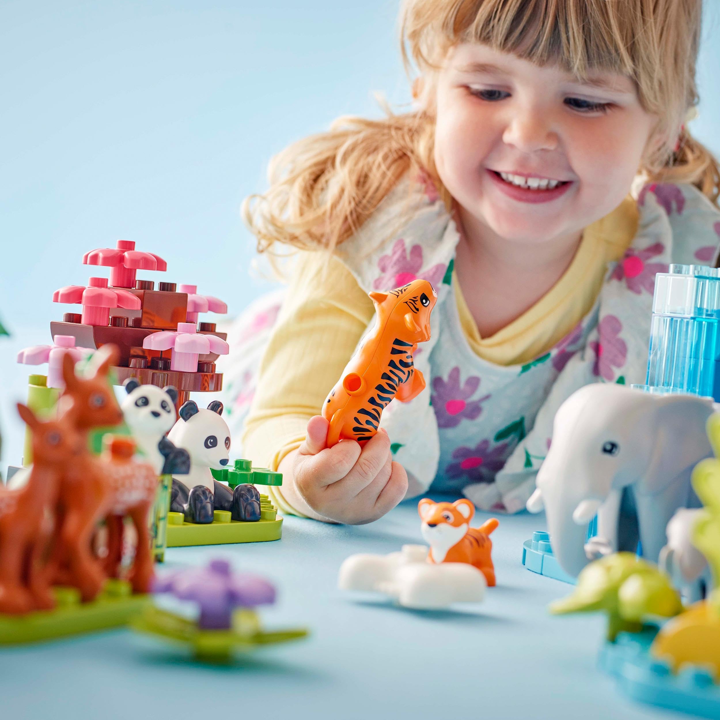 LEGO DUPLO 3in1 Wild Animal Families Set - Educational Building Toy for Toddlers 2+ 11