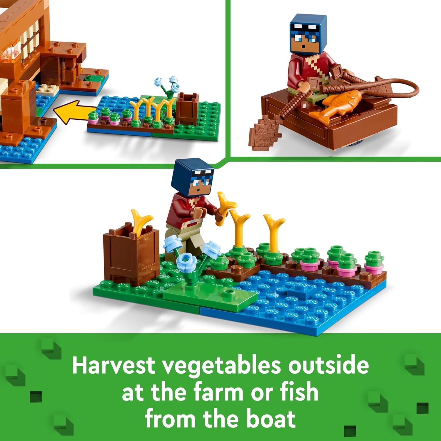 LEGO Minecraft The Frog House Building Set - 400-Piece Playset for Kids 8+ 3