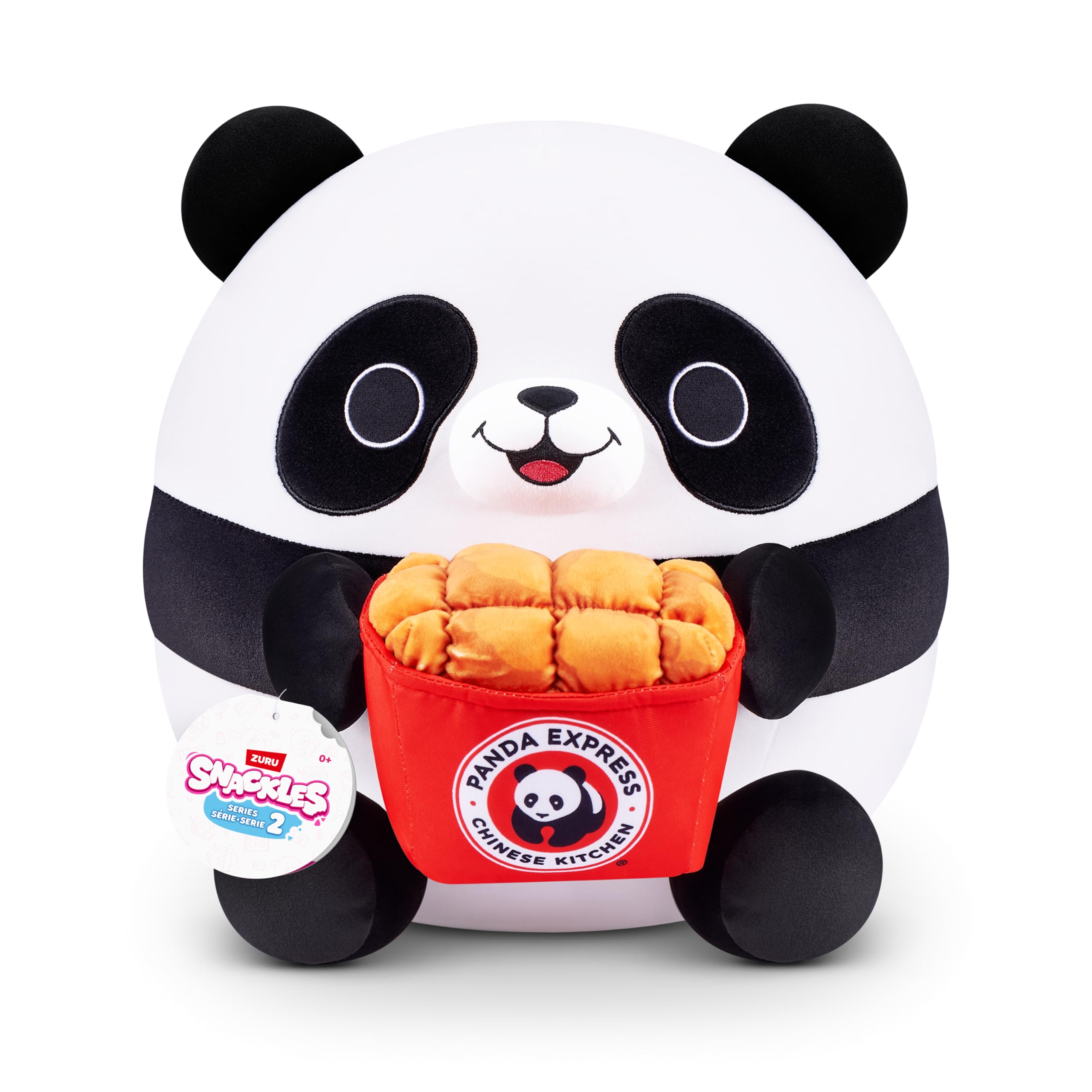 Snackles Snack Swap Panda 35 cm Cuddly Soft Doll by ZURU | Panda Express Orange Chicken Color | Unisex