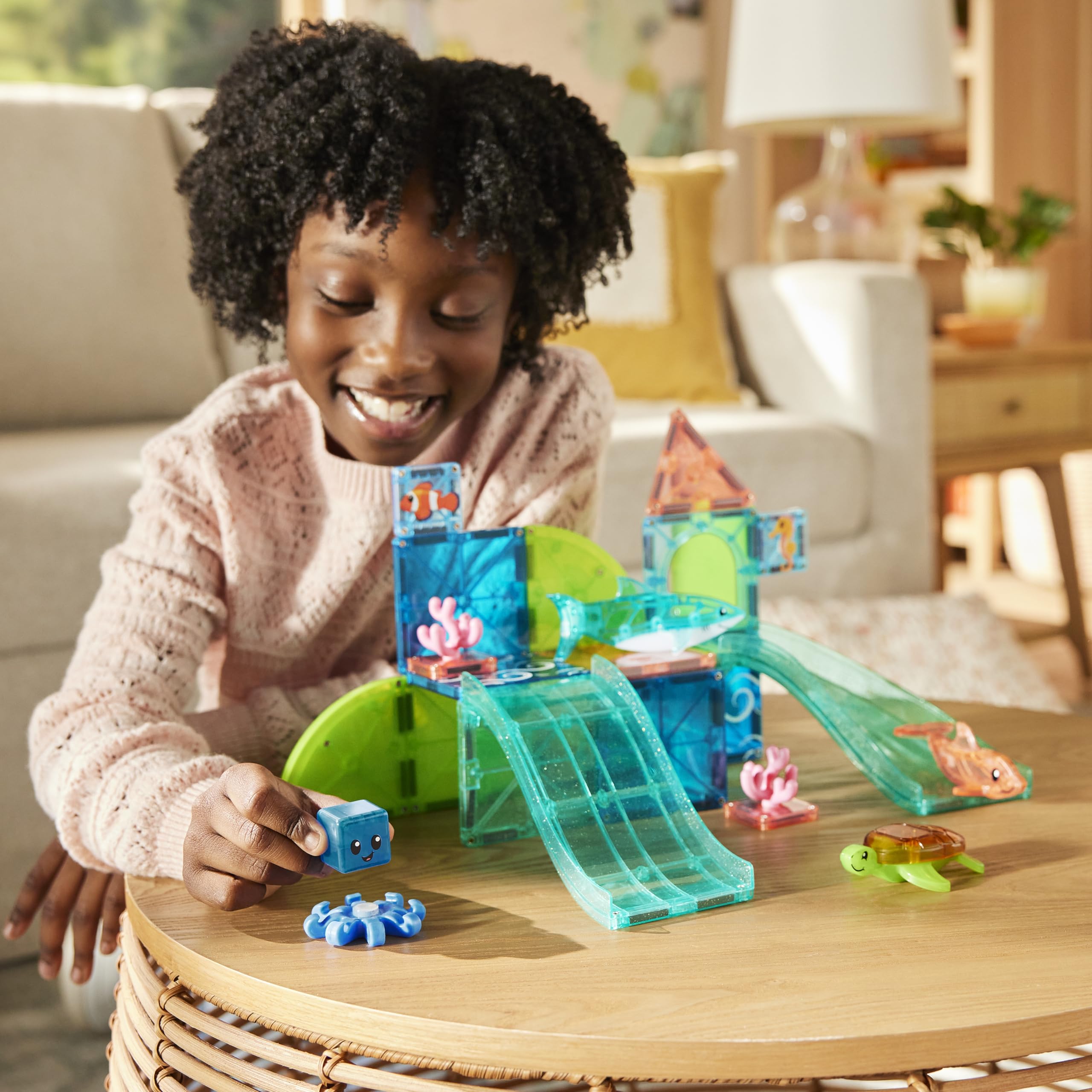 Magna-Tiles Coral Reef 25-Piece Magnetic Construction Set | Ages 3+ | Multicolored 5