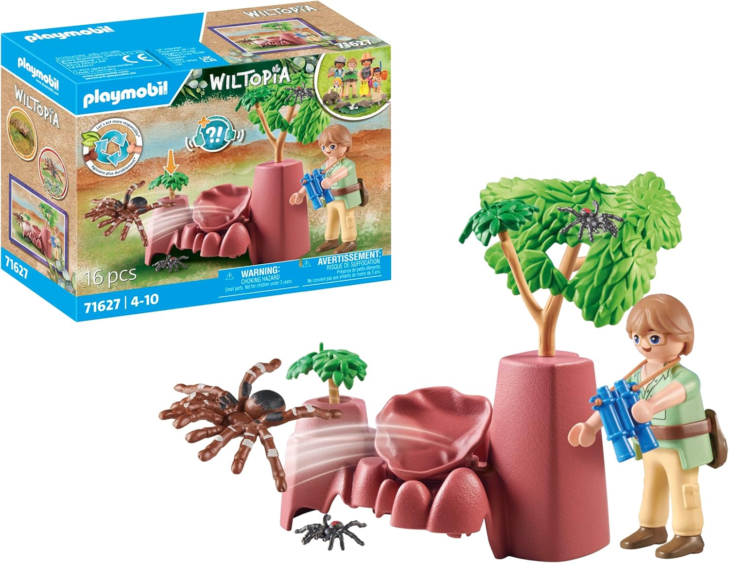 Playmobil 71627 Wiltopia Spider Rocks Playset - Action-Packed Spider Adventure for Kids 4+ 1