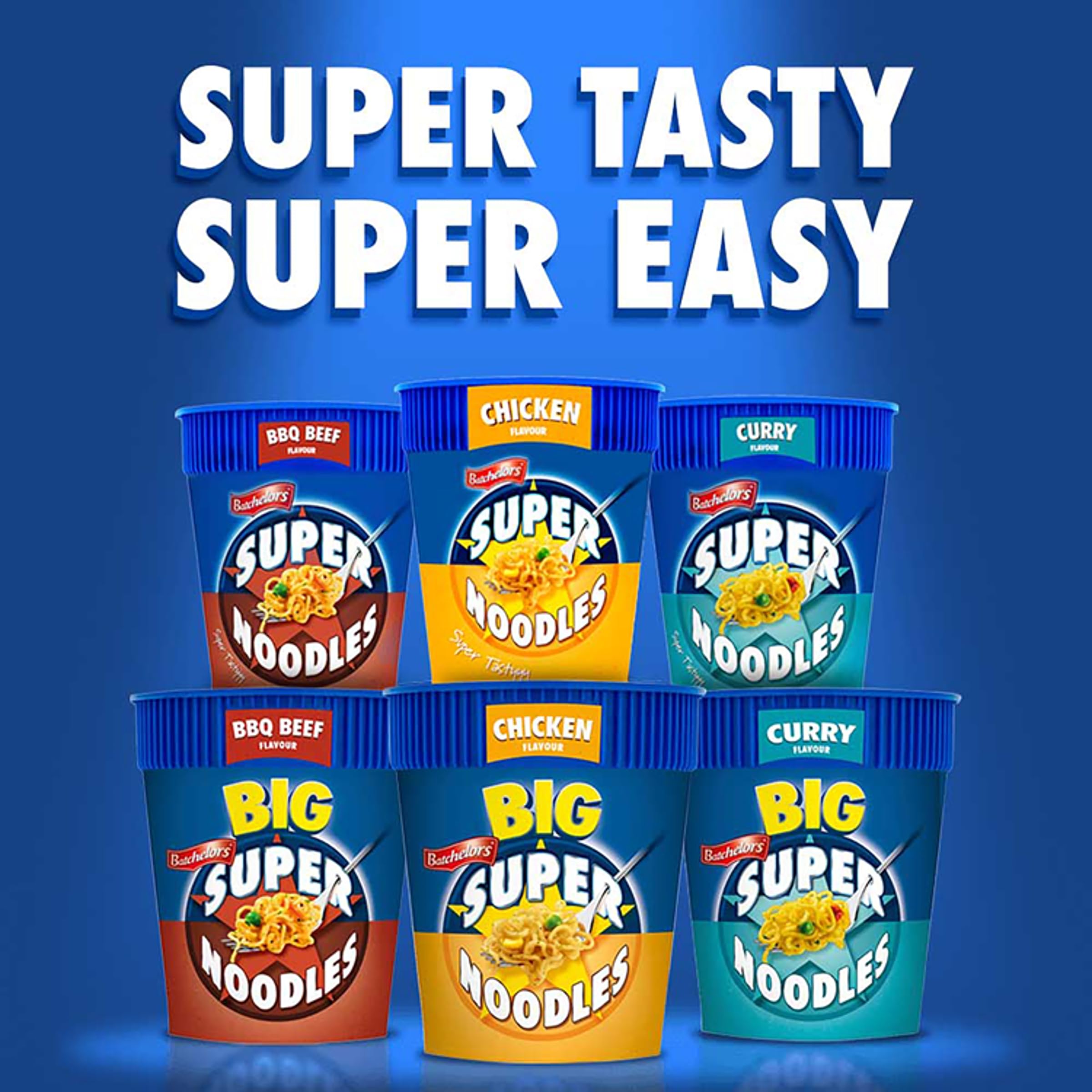 Batchelors Big Super Noodles BBQ Beef Flavour Instant Snack Pot - 100g (Pack of 6) 4
