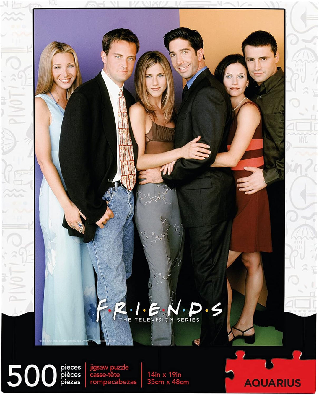 Aquarius Friends Cast 500pc Puzzle - Colorful Jigsaw Challenge for All Ages