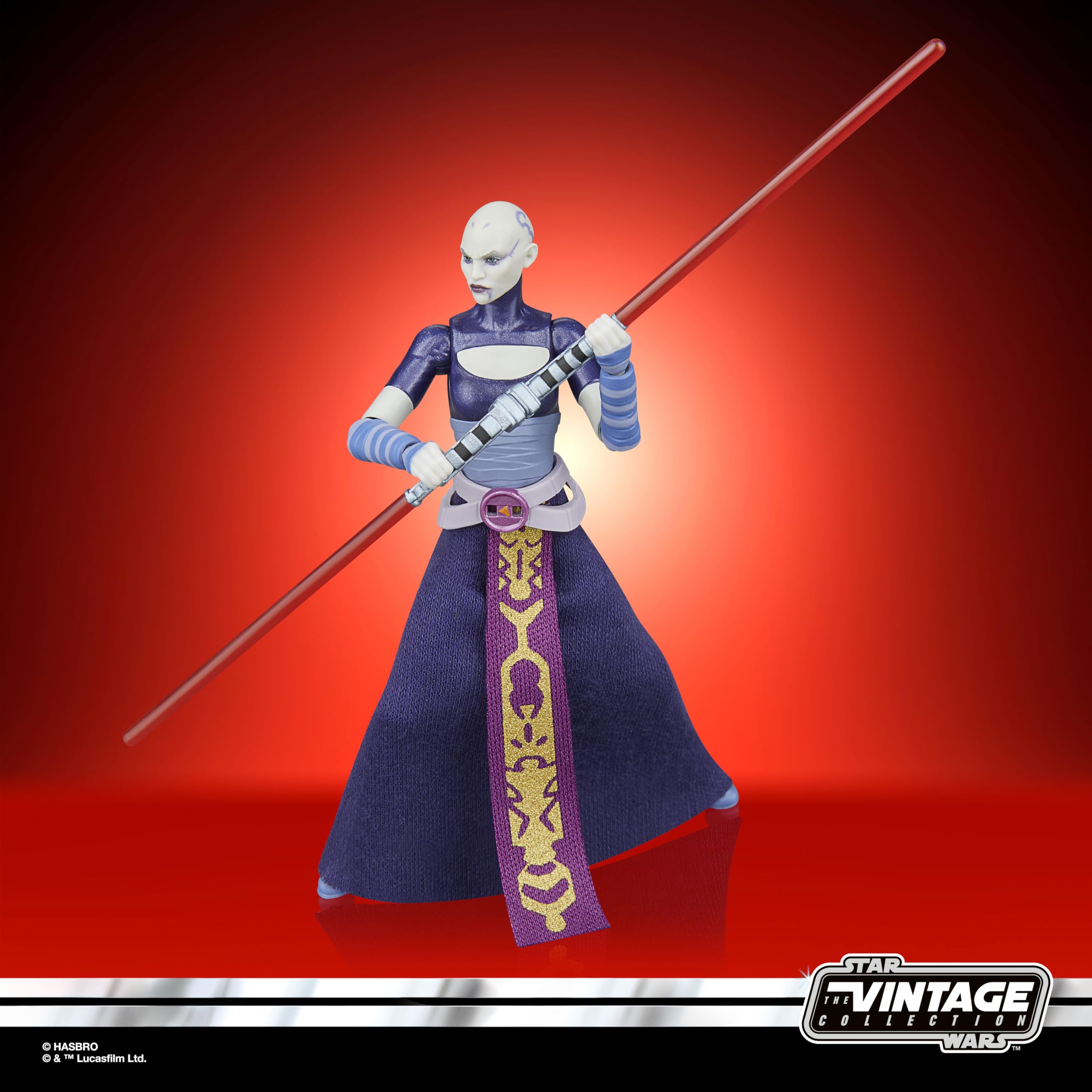 Star Wars The Vintage Collection Asajj Ventress Action Figure - 9.5-cm Scale, The Clone Wars 3