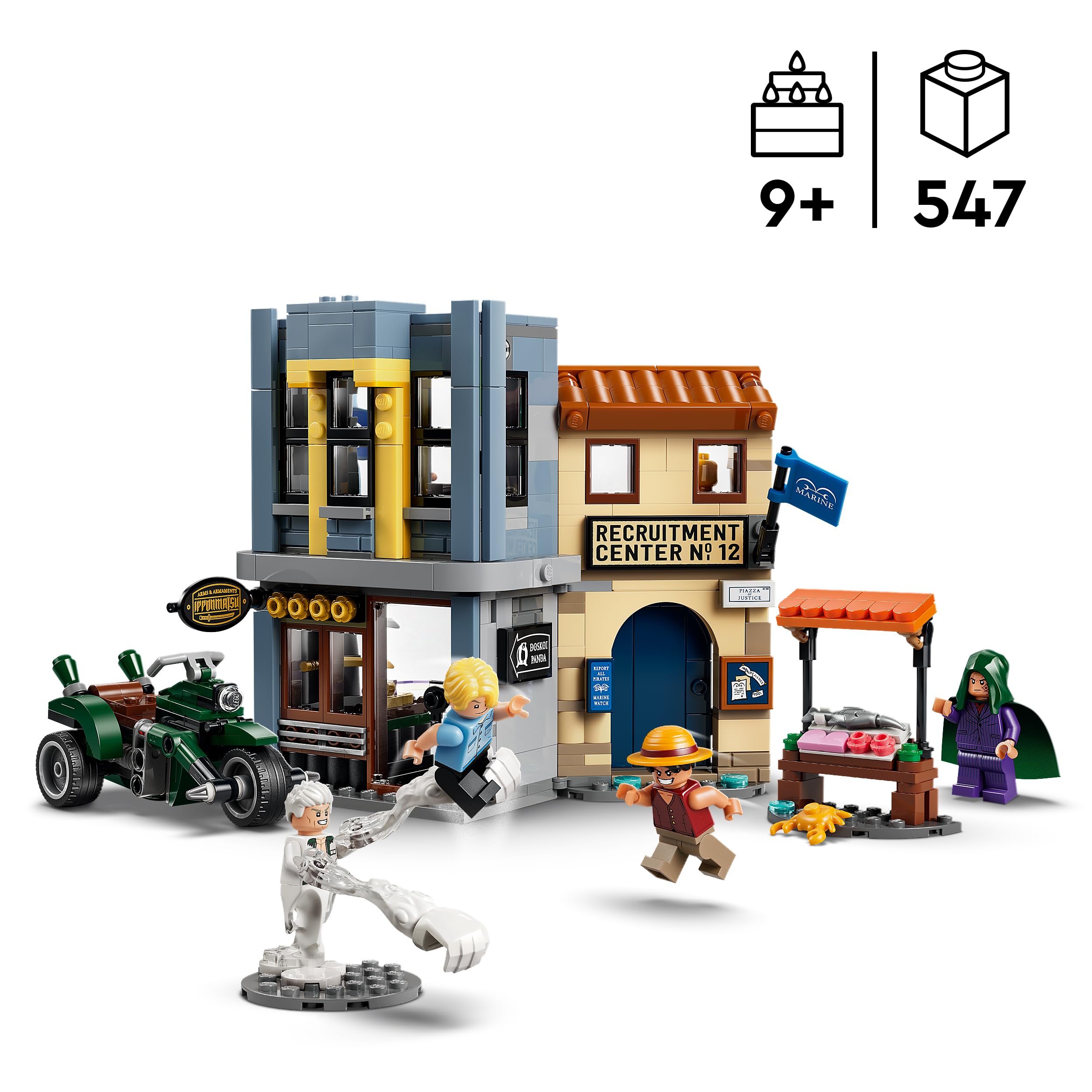 LEGO ONE PIECE Showdown with Captain Smoker Building Set | Ages 9+ | Model 75642 2