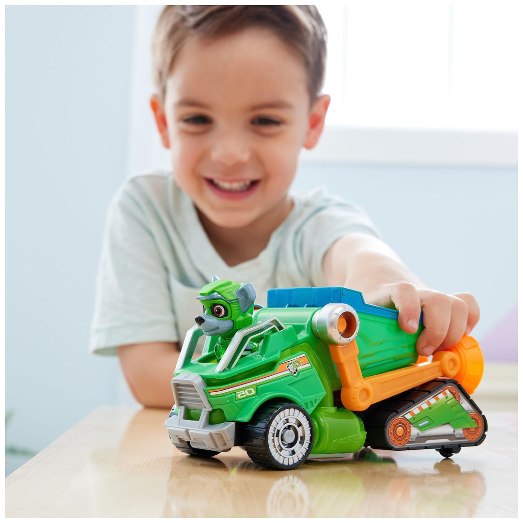 Paw Patrol: The Mighty Movie Rocky Recycling Lorry Playset - Lights, Sounds & Action Figure (6067508)