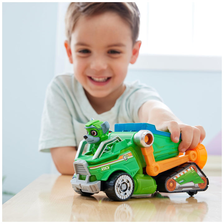 Paw Patrol: The Mighty Movie Rocky Recycling Lorry Playset - Lights, Sounds & Action Figure (6067508)