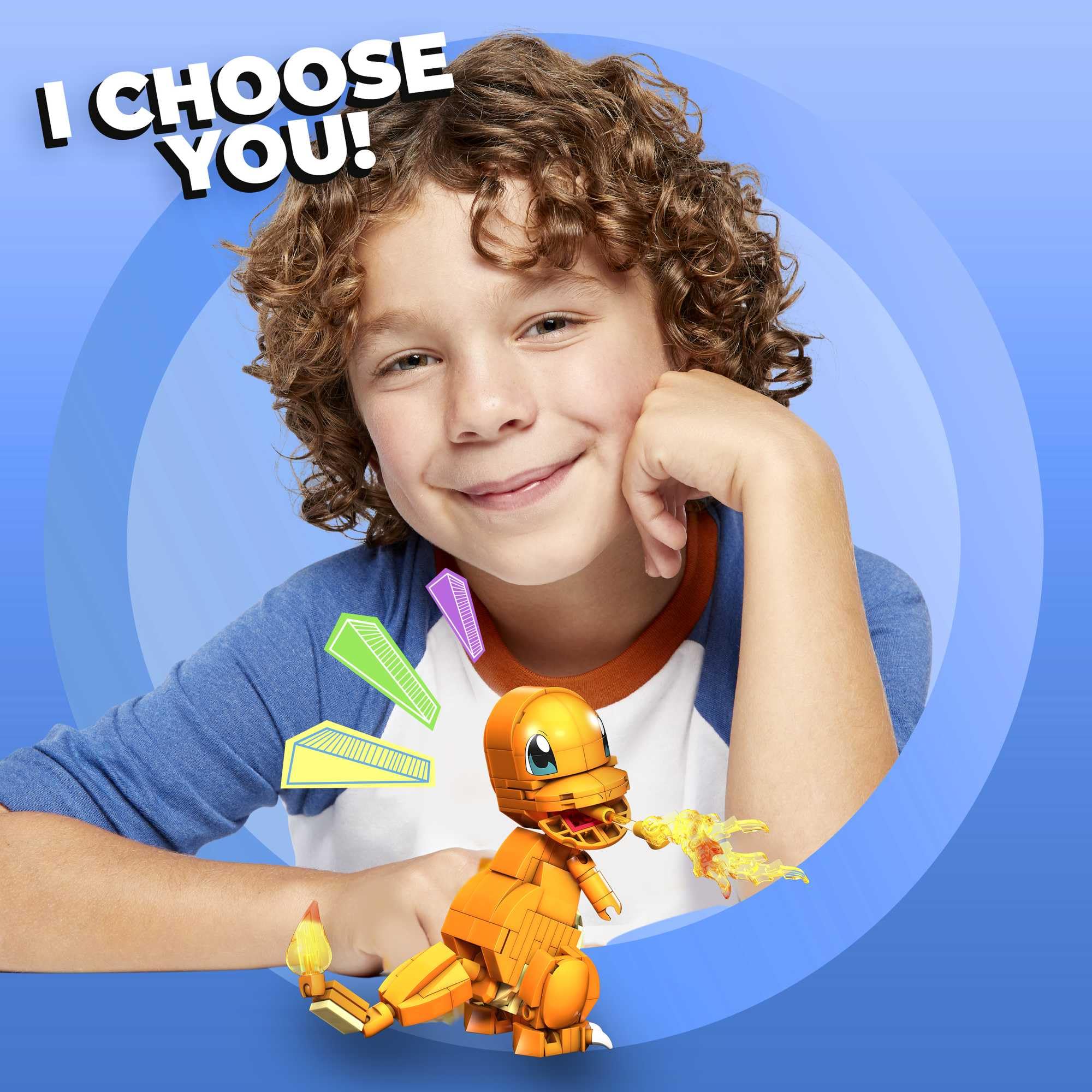 MEGA Pokémon Charmander Building Set - 180-Piece Buildable & Poseable Fire-Type Figure for Kids 6+ 6