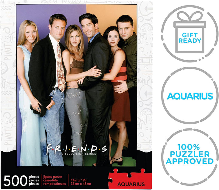Aquarius Friends Cast 500pc Puzzle - Colorful Jigsaw Challenge for All Ages
