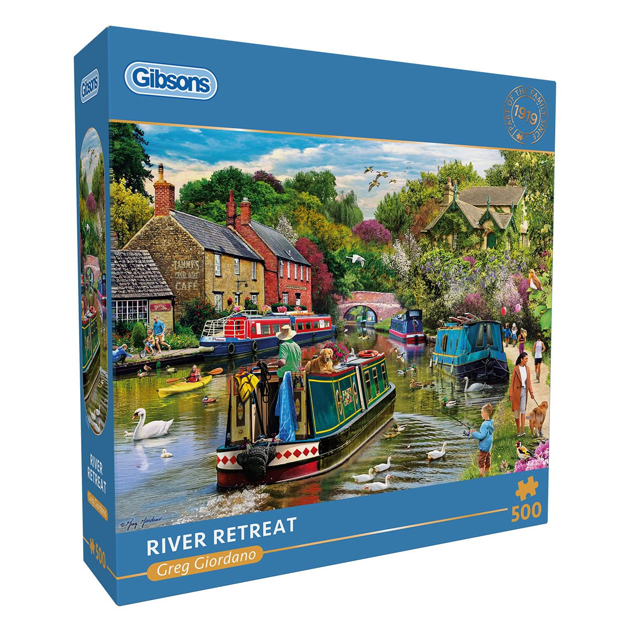 Gibsons River Retreat Jigsaw Puzzle - 500 Pieces | 48 x 34 cm Artwork by Greg Giordano 1