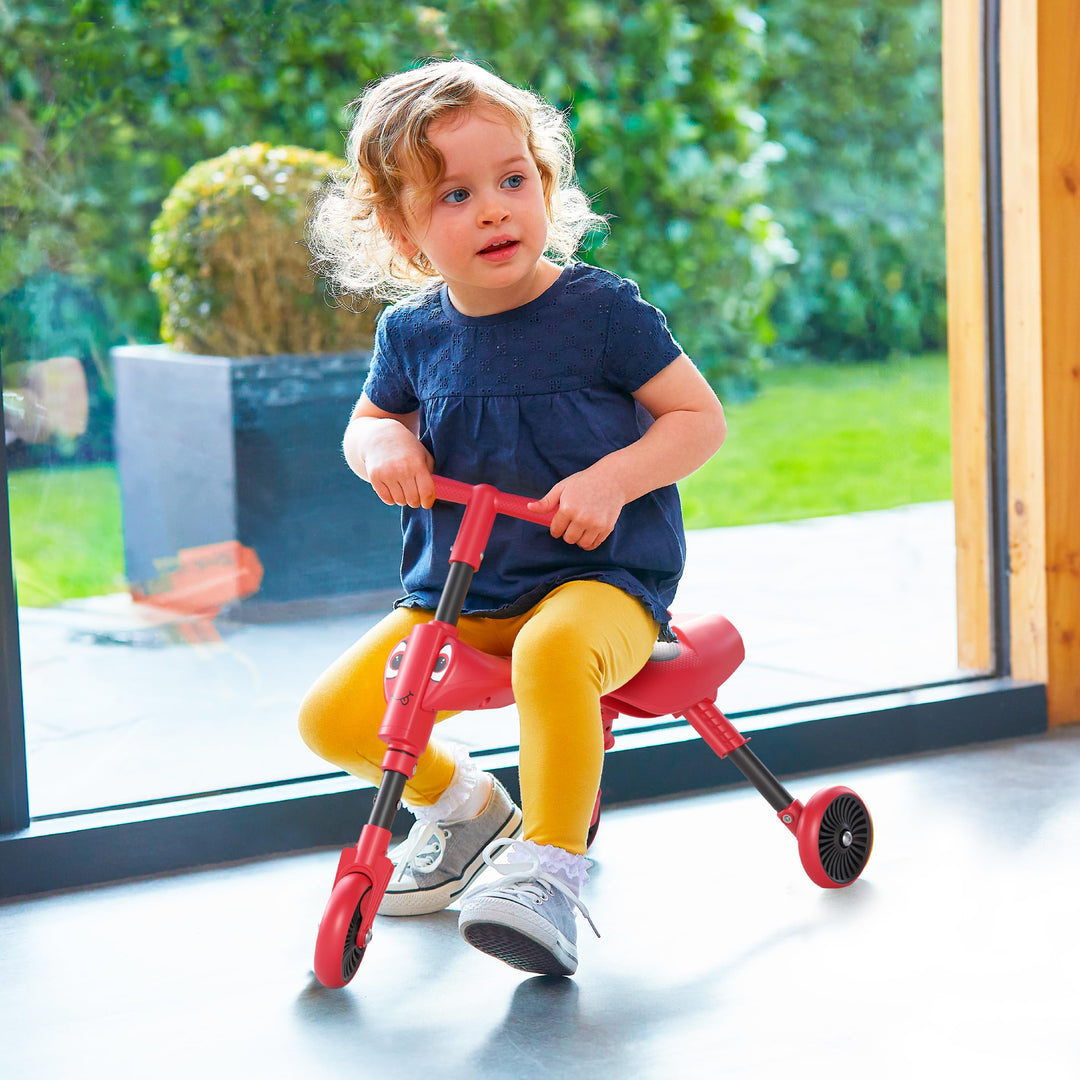 Scuttlebug 3-Wheel Foldable Ride-On Tricycle - Beetle Trike for 1-3 Year Olds