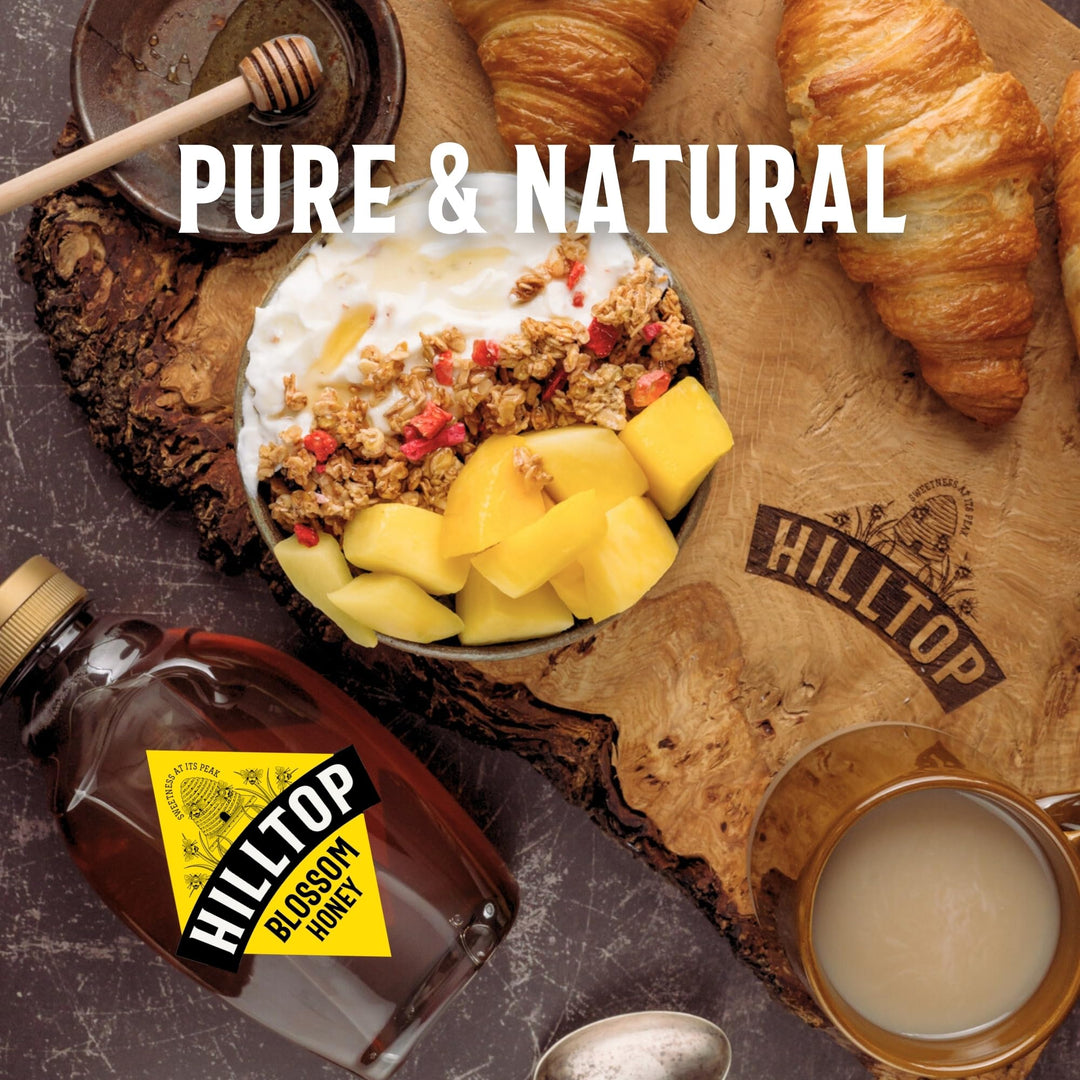 Hilltop Honey Blossom Honey 720g Squeezy Bottle - Pure Natural Honey