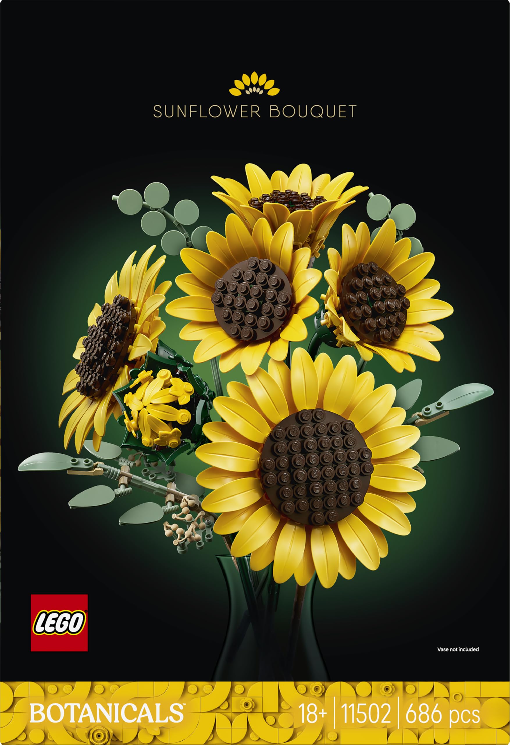 LEGO Botanicals Sunflower Bouquet Building Set 11502 | Adjustable Stems | Ages 18+ 4