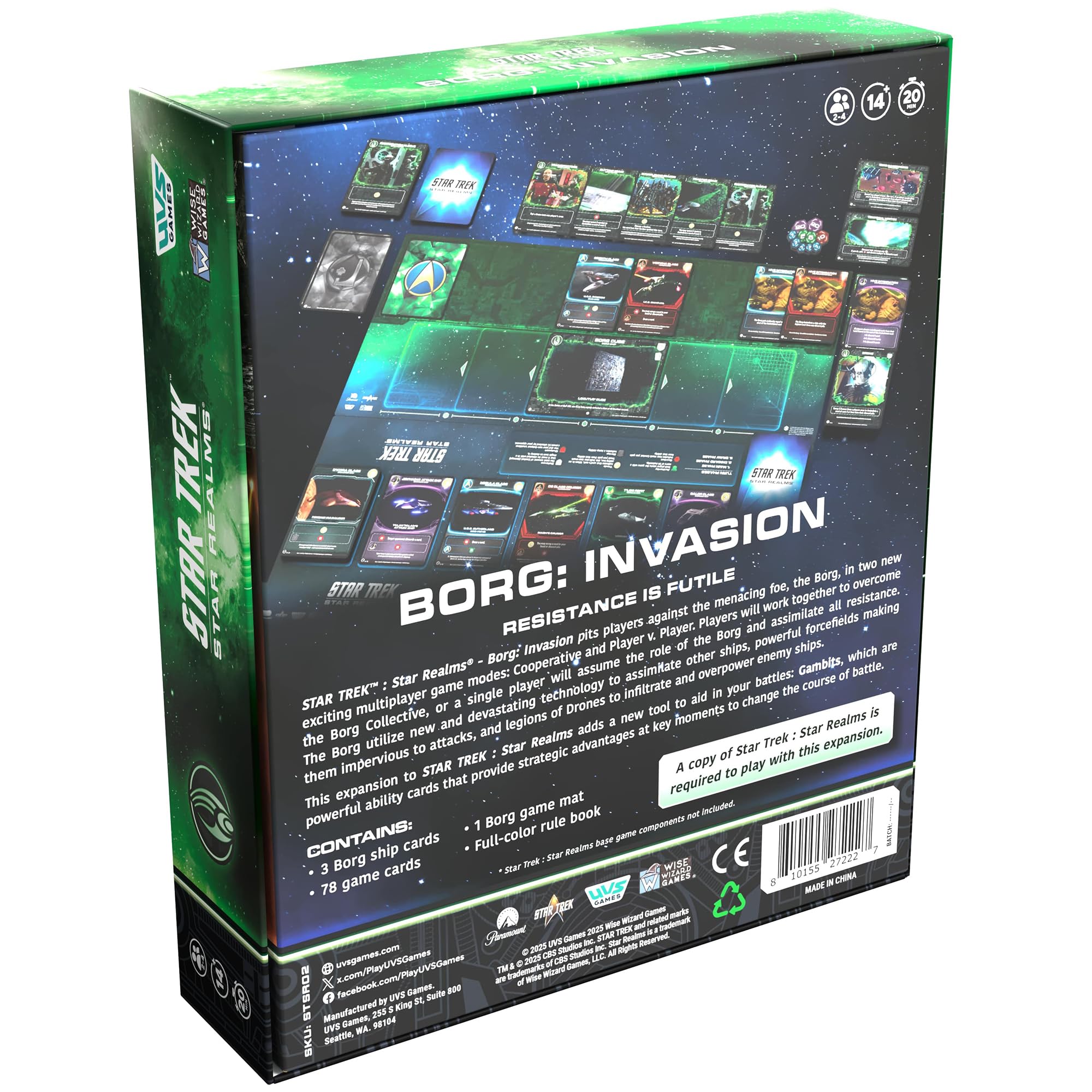 Star Trek: Star Realms – Borg Invasion Erweiterungsdeck-Baukartenspiel 4