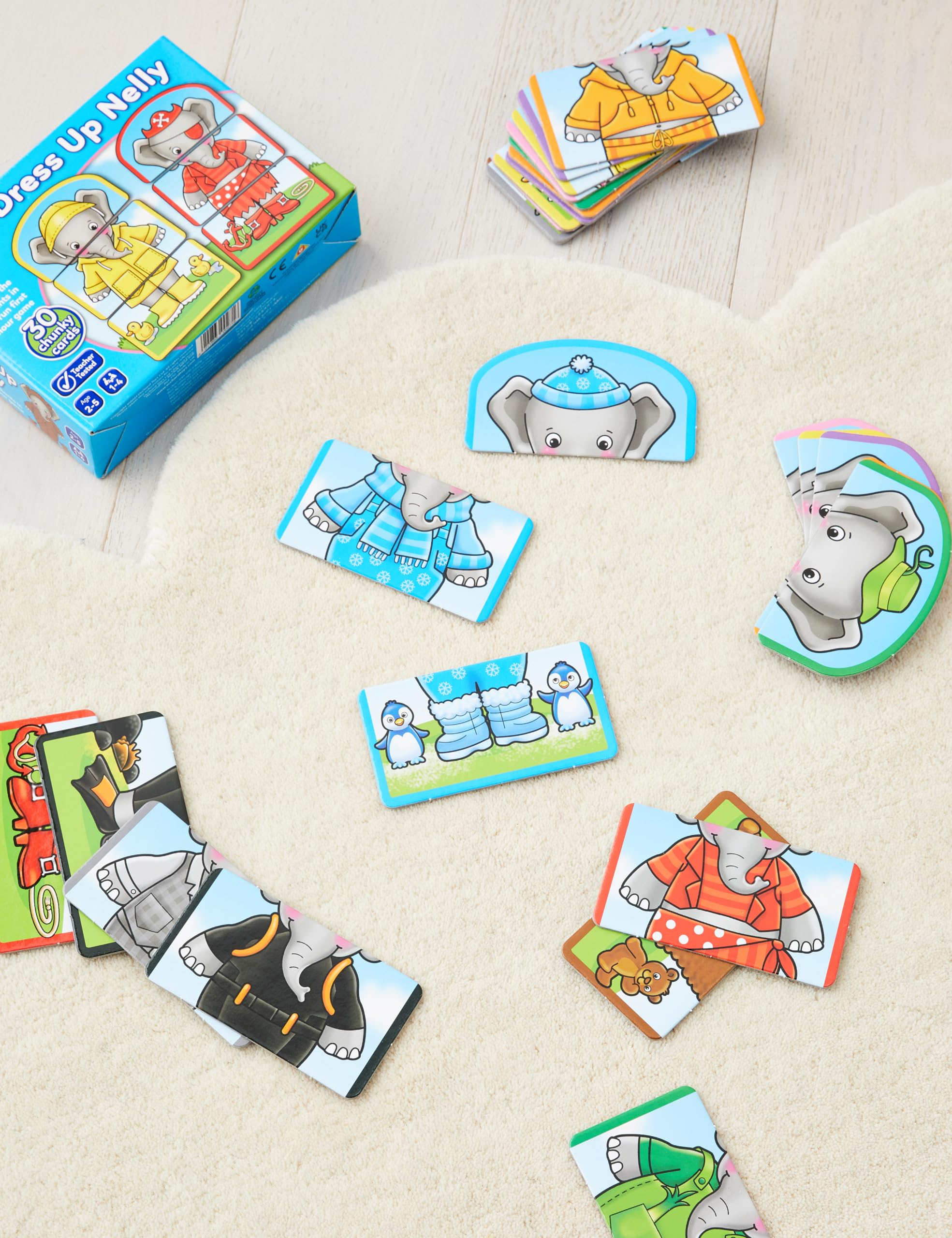 Orchard Toys Dress Up Nelly Card Game for Kids - Colour Matching & Memory Game for Toddlers 2+ 2