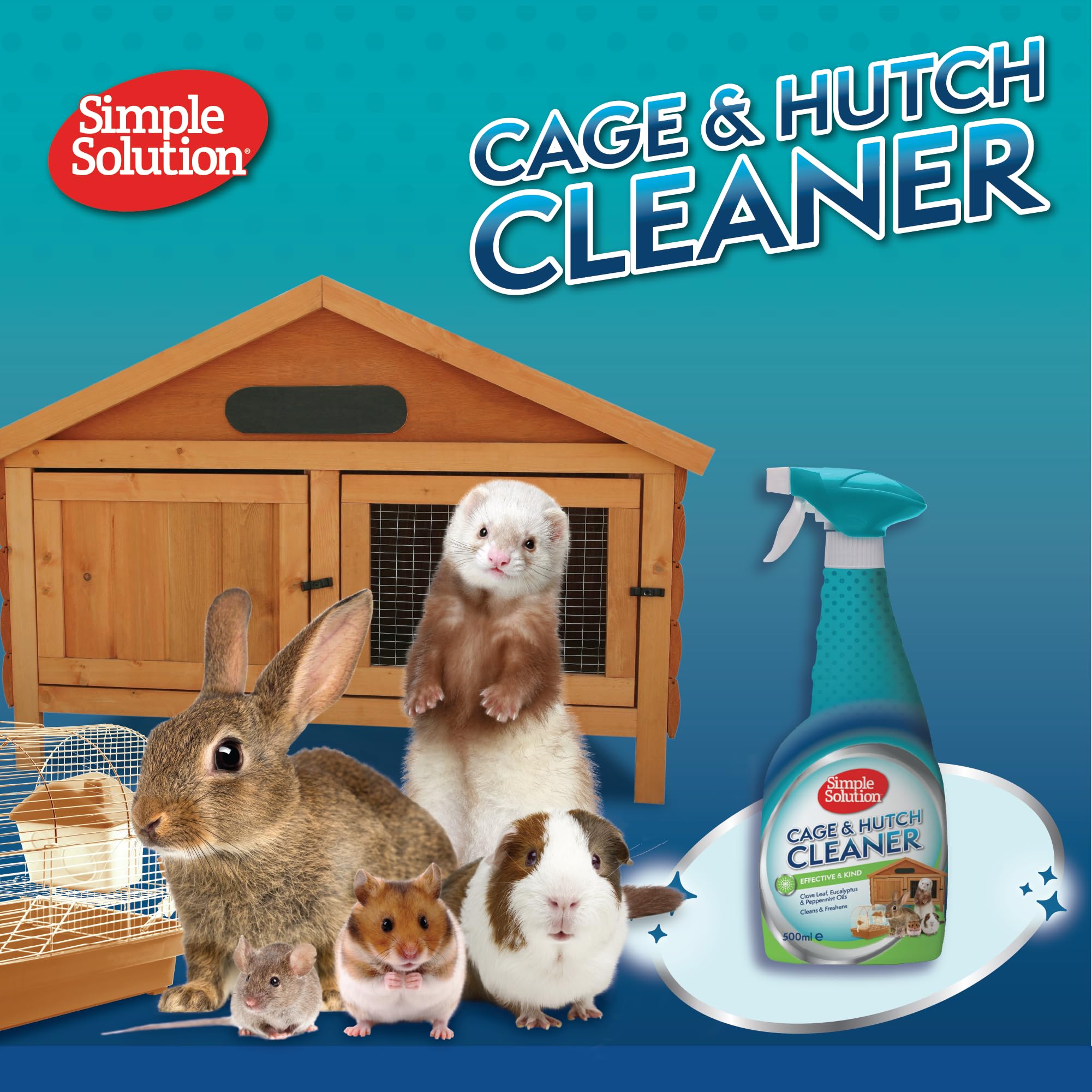 Simple Solution Cage & Hutch Natural Anti-Bacterial Cleaner - 500 ml | Pro-Bacteria & Enzymes 4