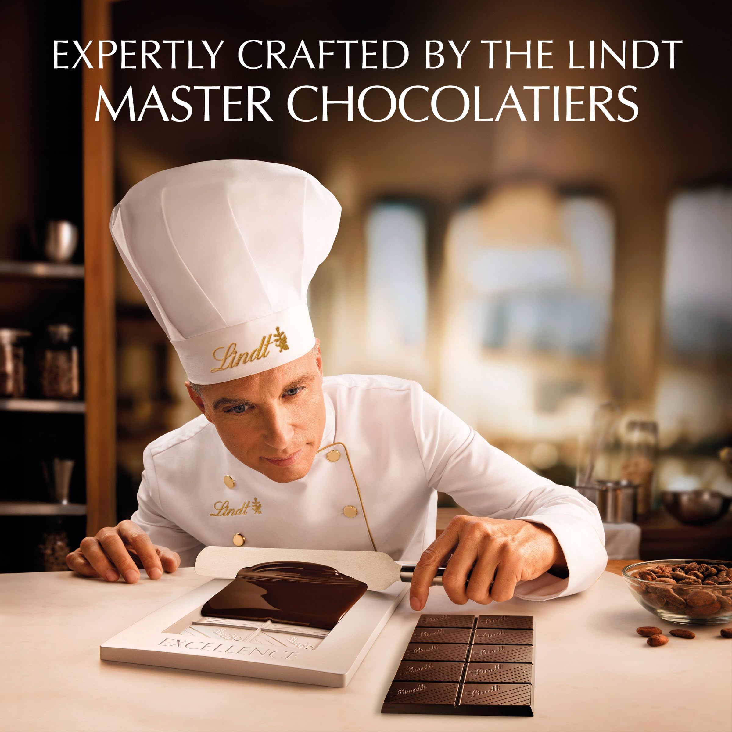 Lindt - Excellence Dark Chocolate Crunchy Waffle Bar 100g 3