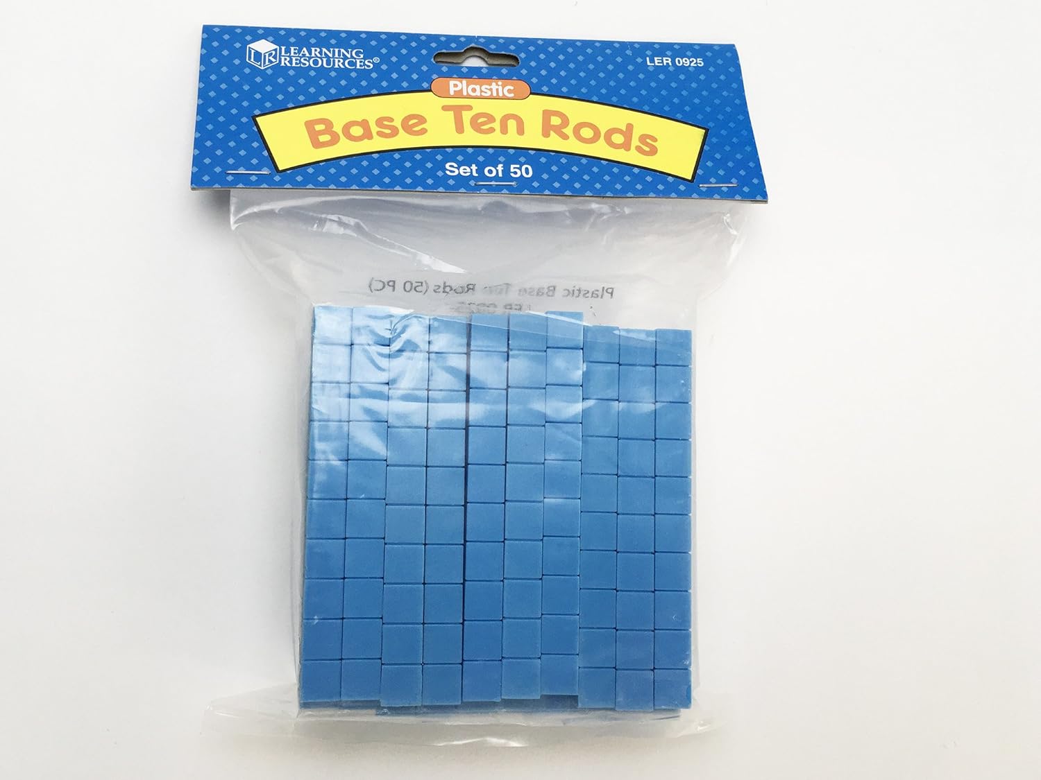 Learning Resources Grooved Plastic Base Ten Rods - Educational Math Manipulatives for Ages 6-10 3